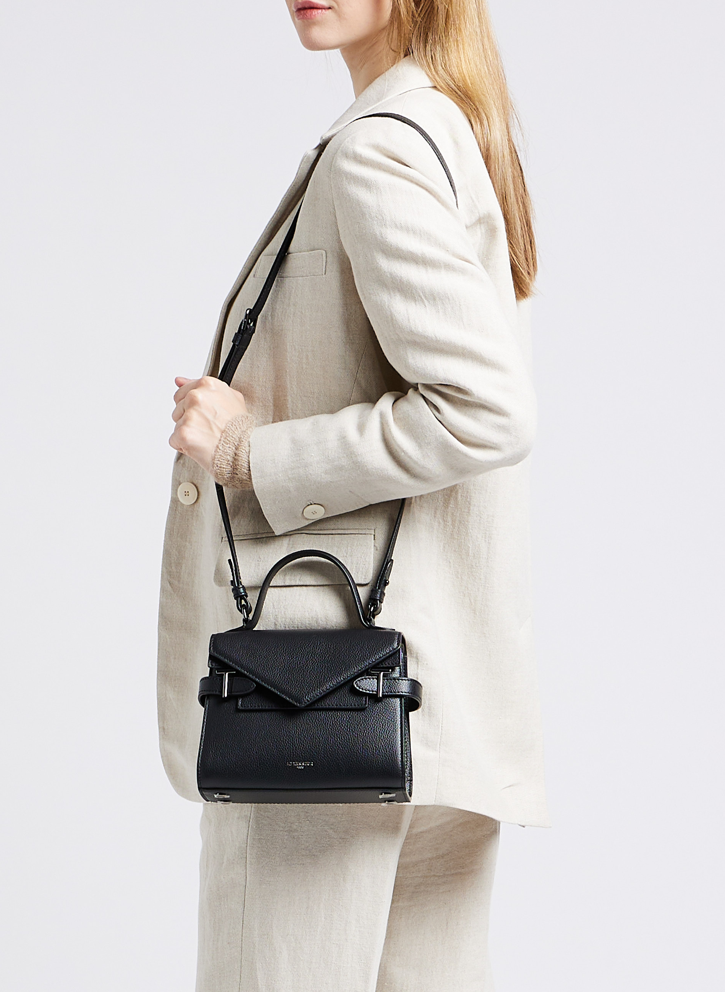 Lederhandtasche LE TANNEUR Schwarz