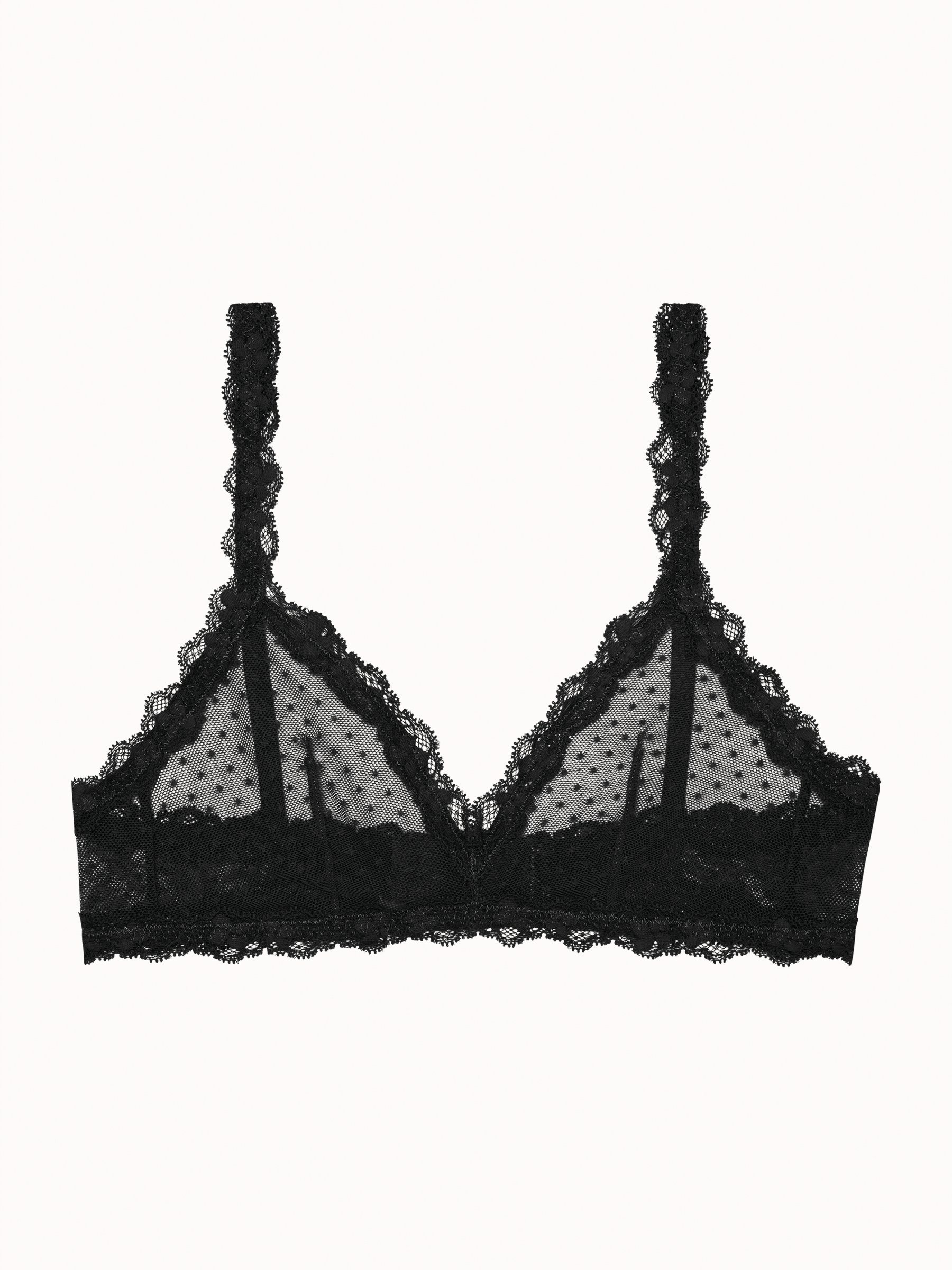 Non-wired triangle bra Black