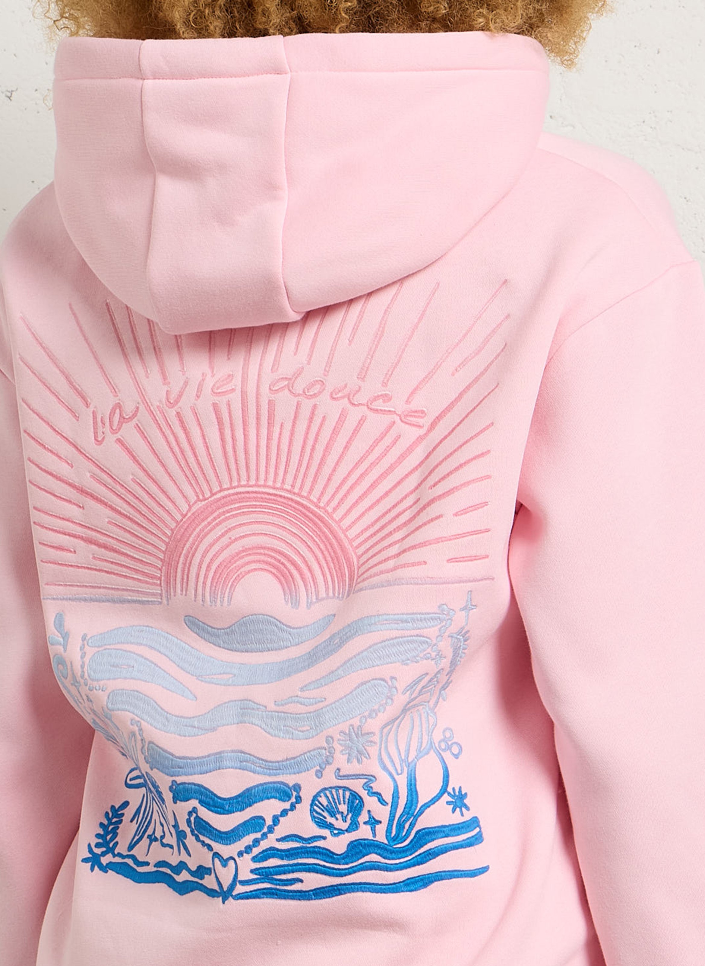 Kapuzenpullover aus Baumwollmischung LA PETITE ETOILE Rosa