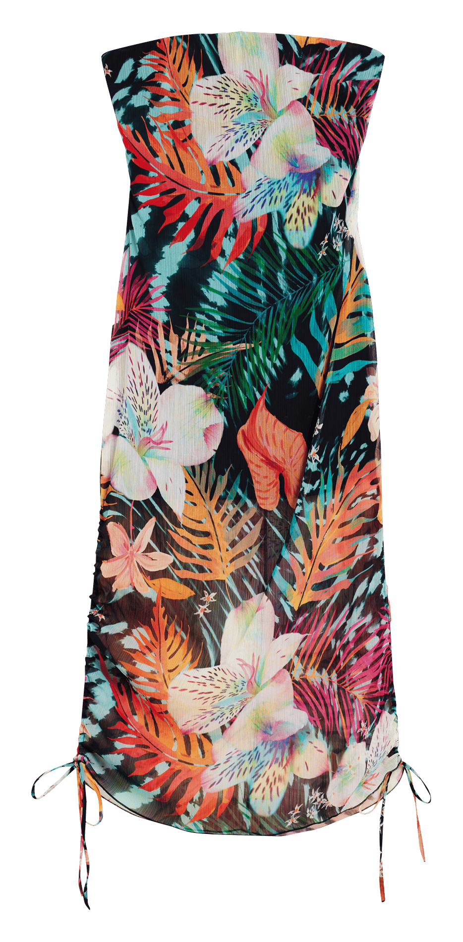 Robe bustier imprimée DESIGUAL Noir