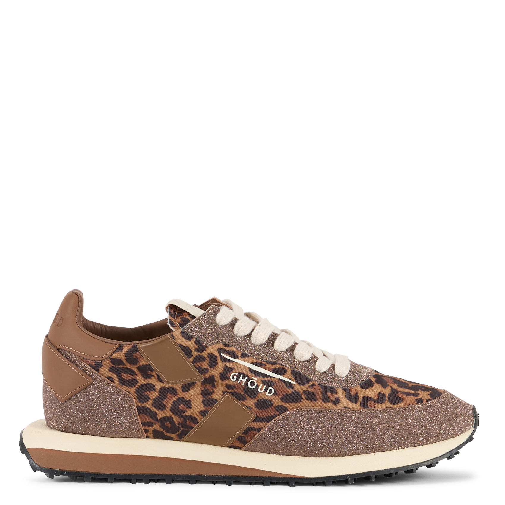 Leopard low-top sneakers GHOUD VENICE Brown