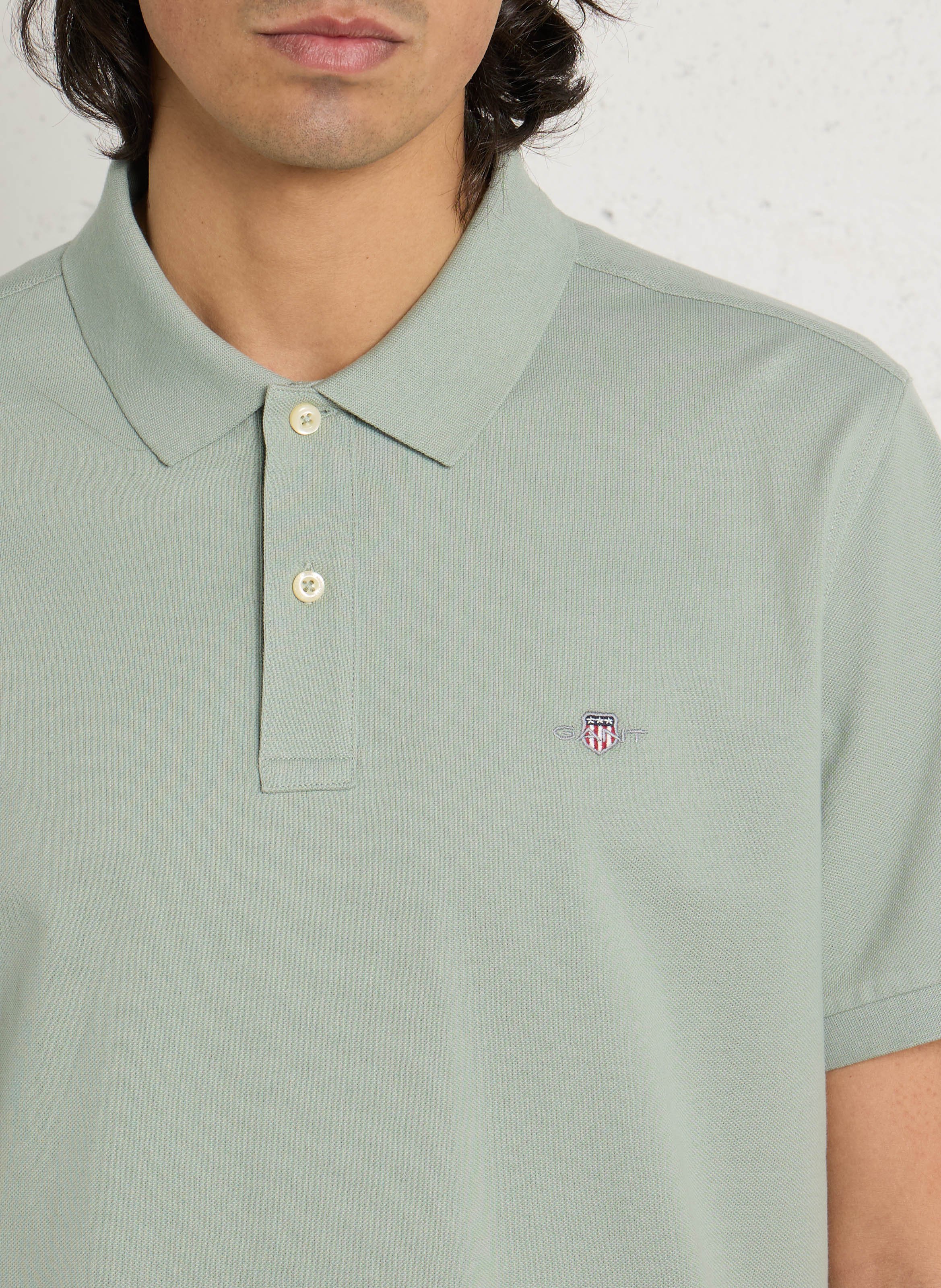 Polo en coton GANT Gris