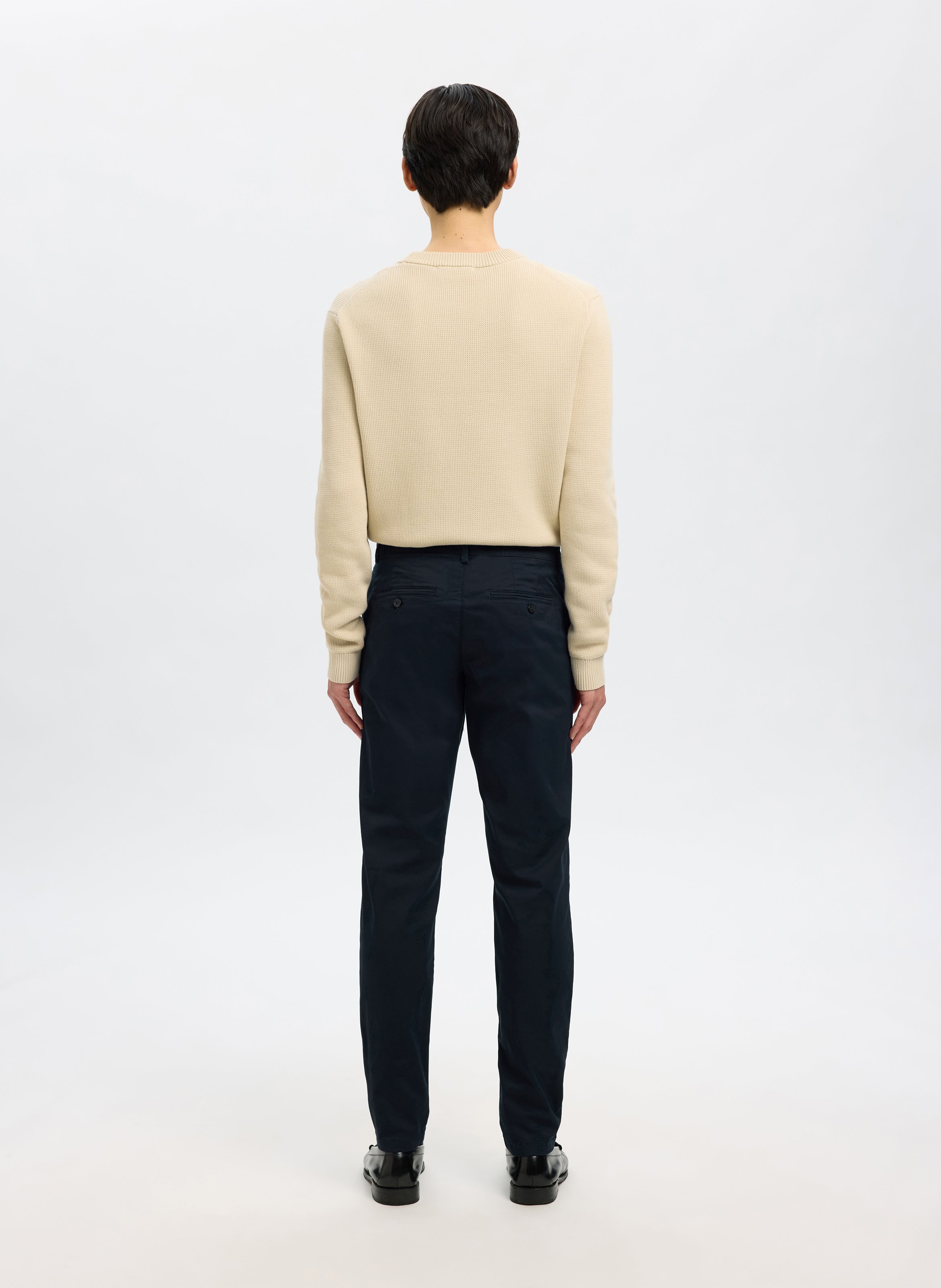 Baumwoll-Chinohose SELECTED Blau