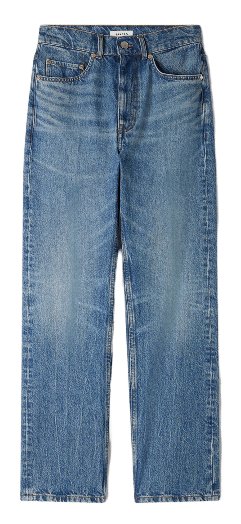 Rechte, katoenen jeans SANDRO Blauw
