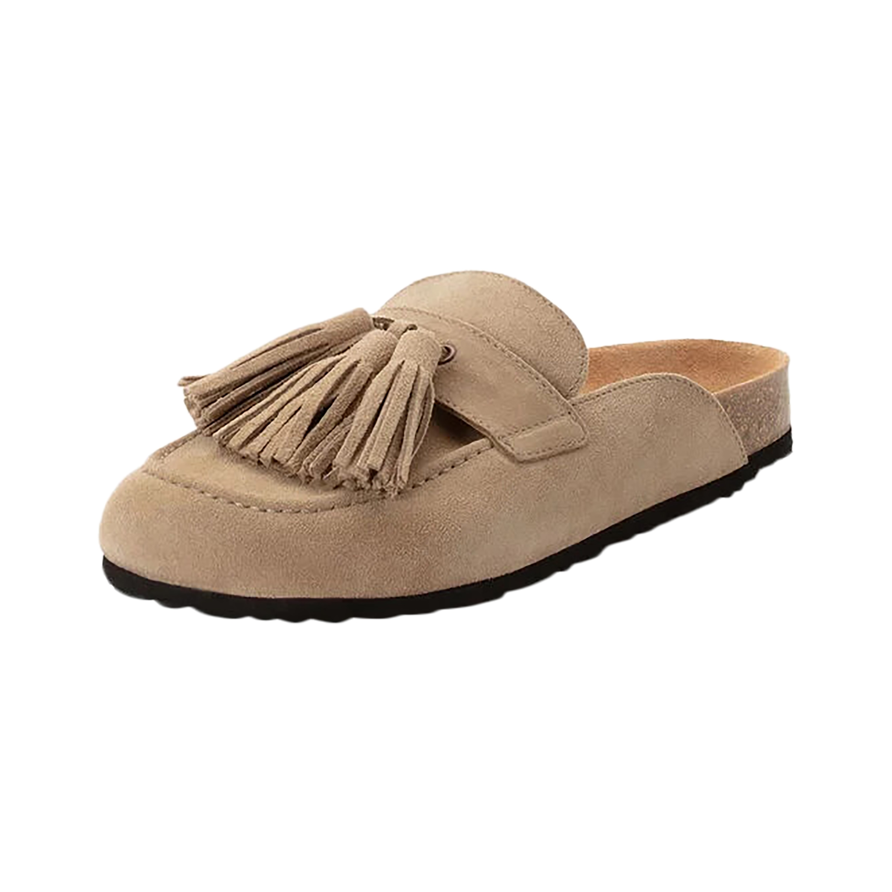 Leather mules TAMARIS Brown