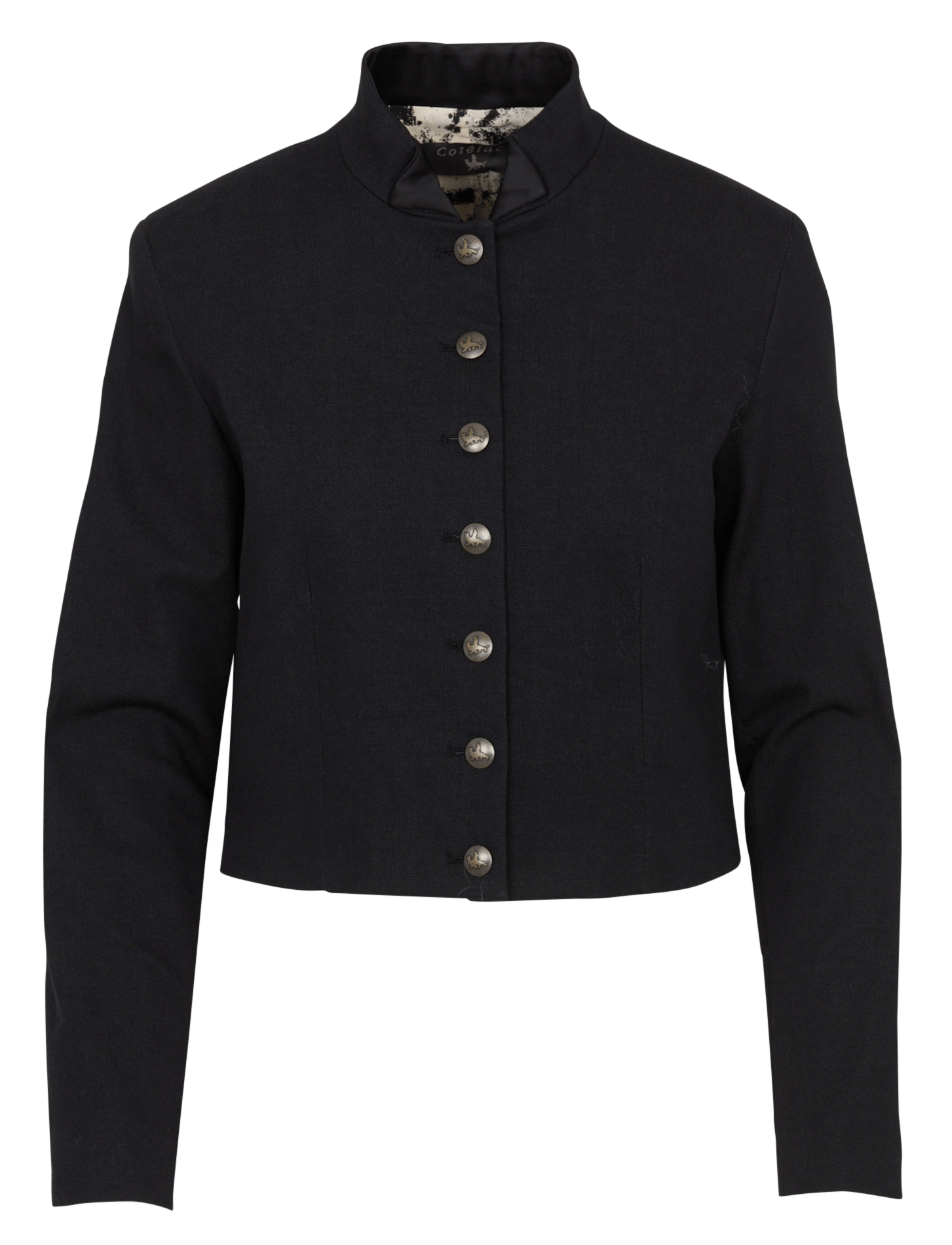 Kurze gerade geschnittene Jacke aus Baumwollmix COTELAC Schwarz