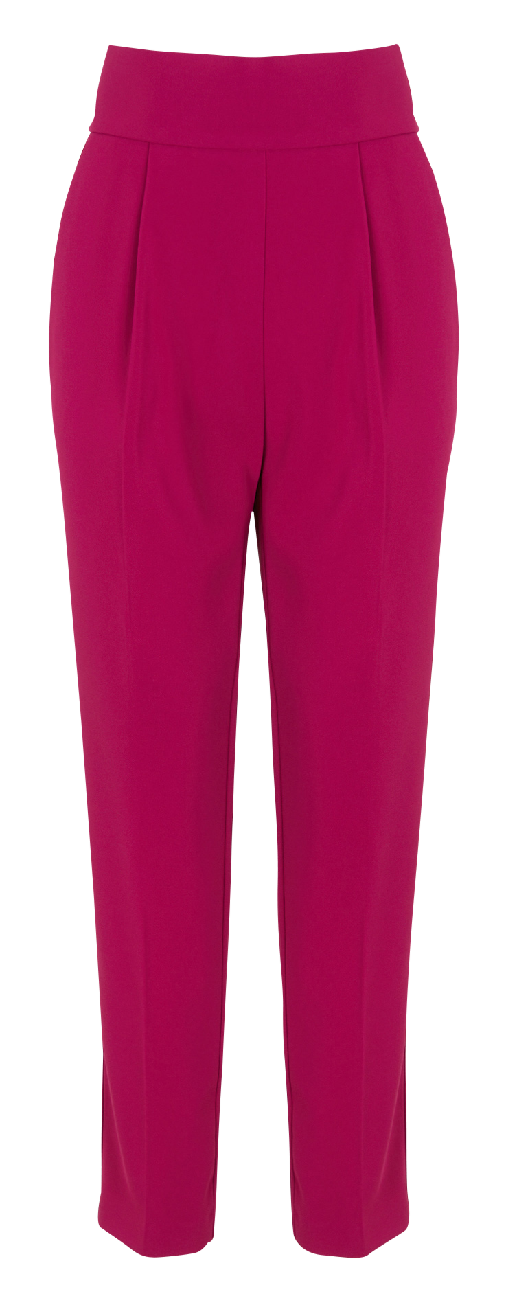 High-waisted fluid straight-leg pants PINKO Pink