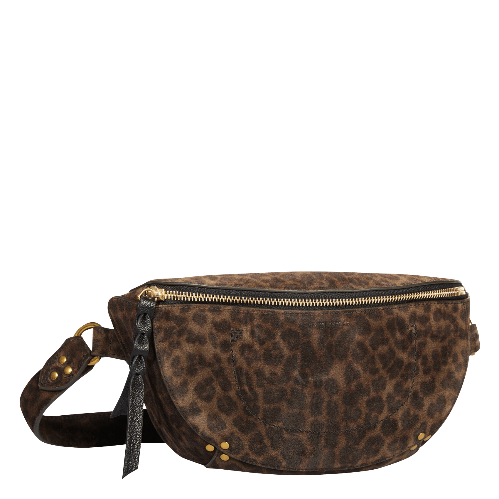 Printed suede waist bag JEROME DREYFUSS Khaki