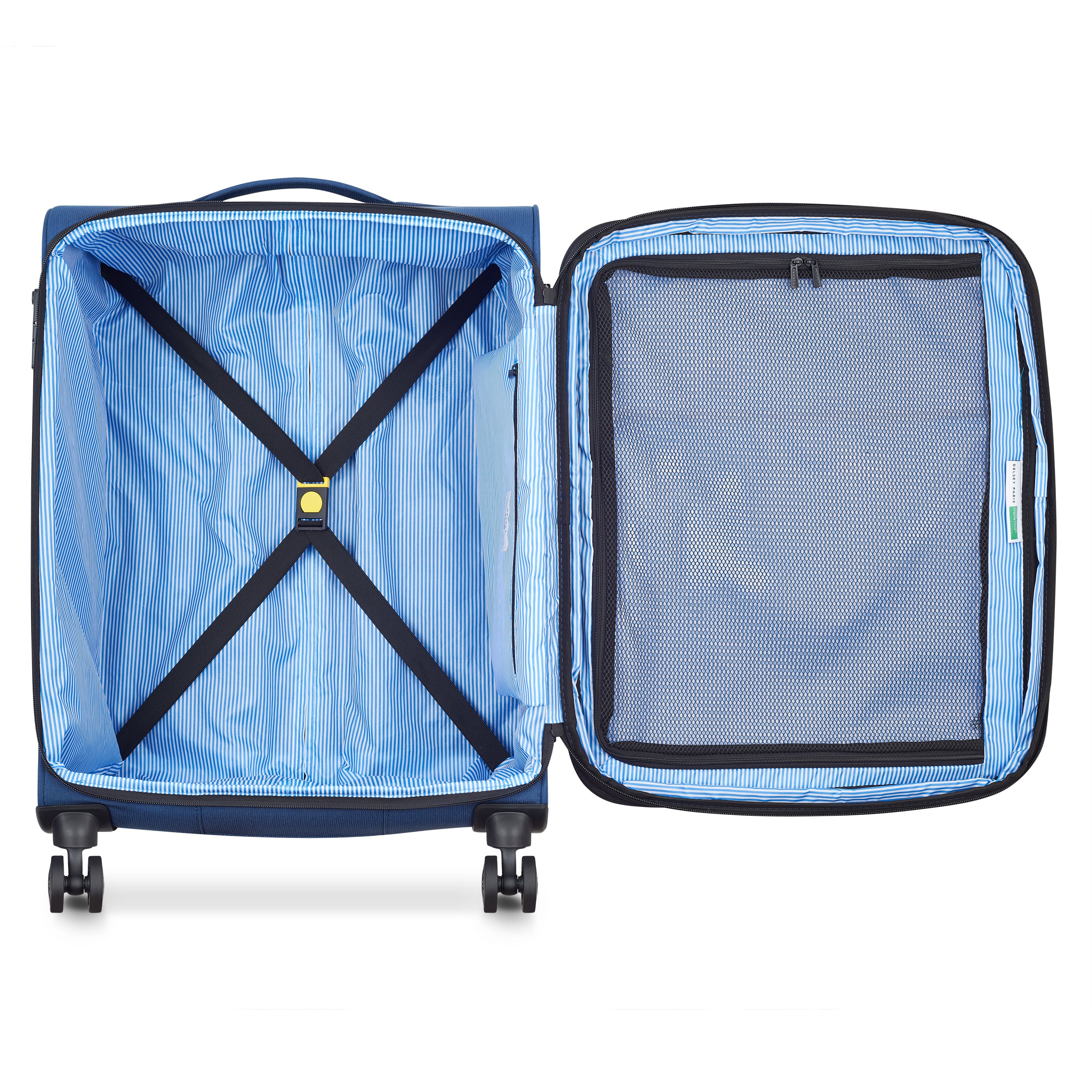 Soft cabin suitcase DELSEY PARIS Blue