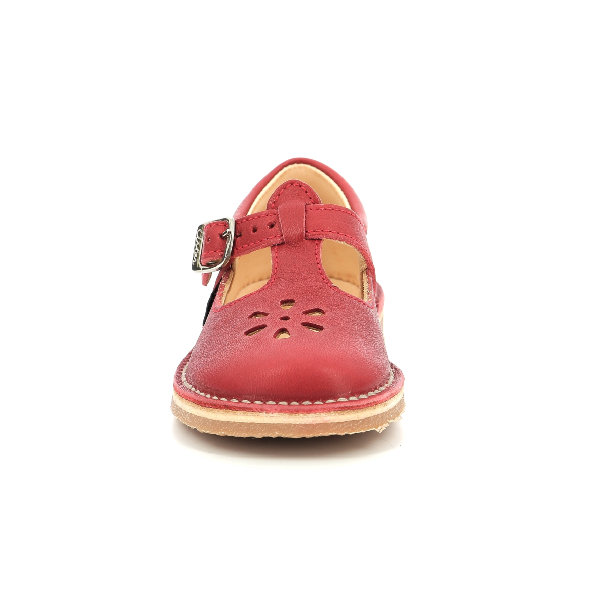 Leather t-Bar shoes Red Aster Child Place des Tendances