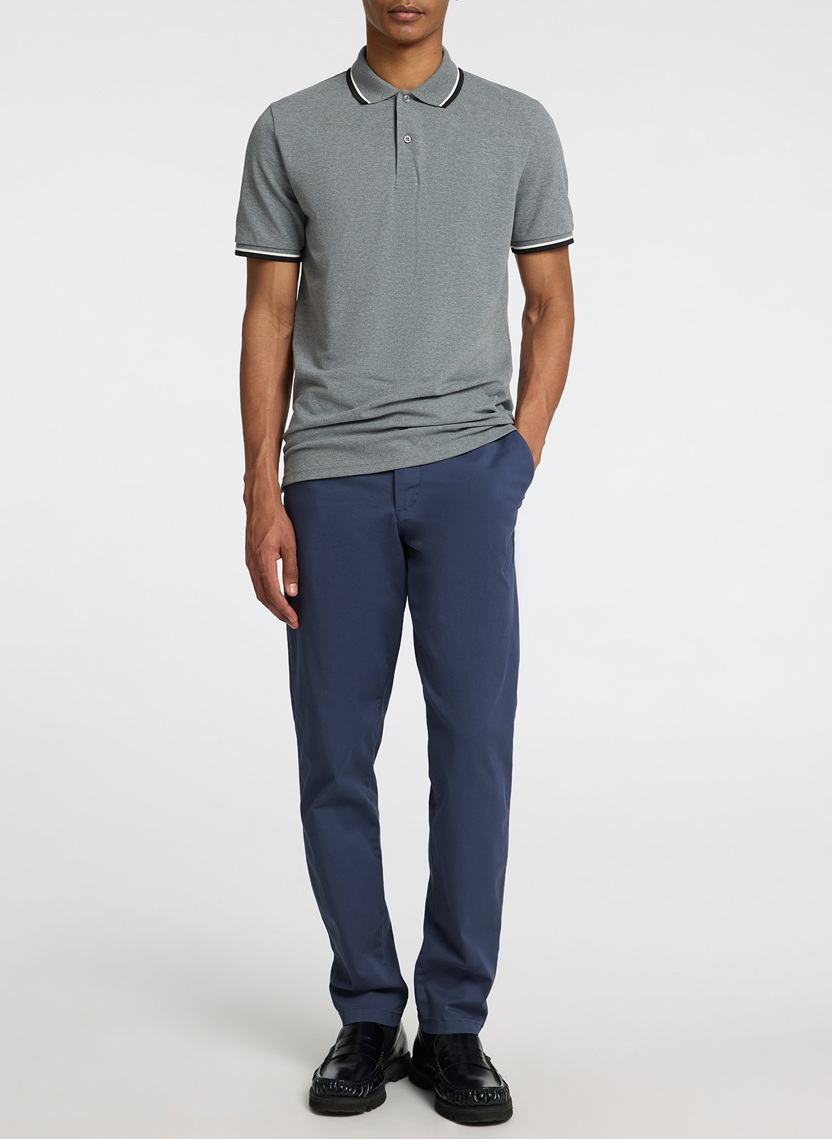 Baumwoll-Chinohose SELECTED Blau