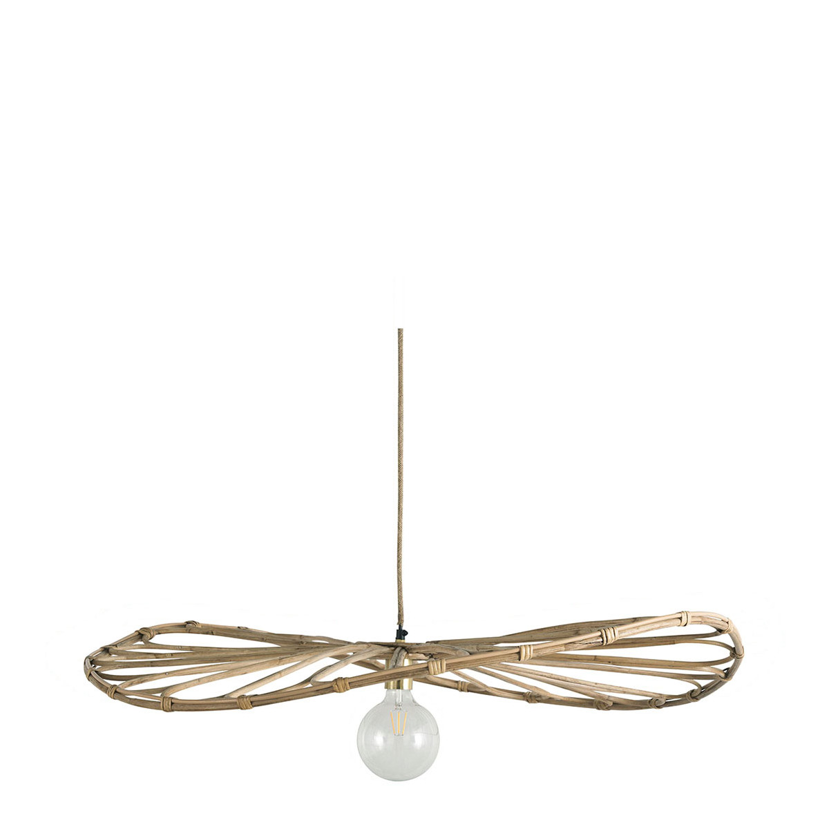 Rattan ceiling light BLANC D'IVOIRE Beige