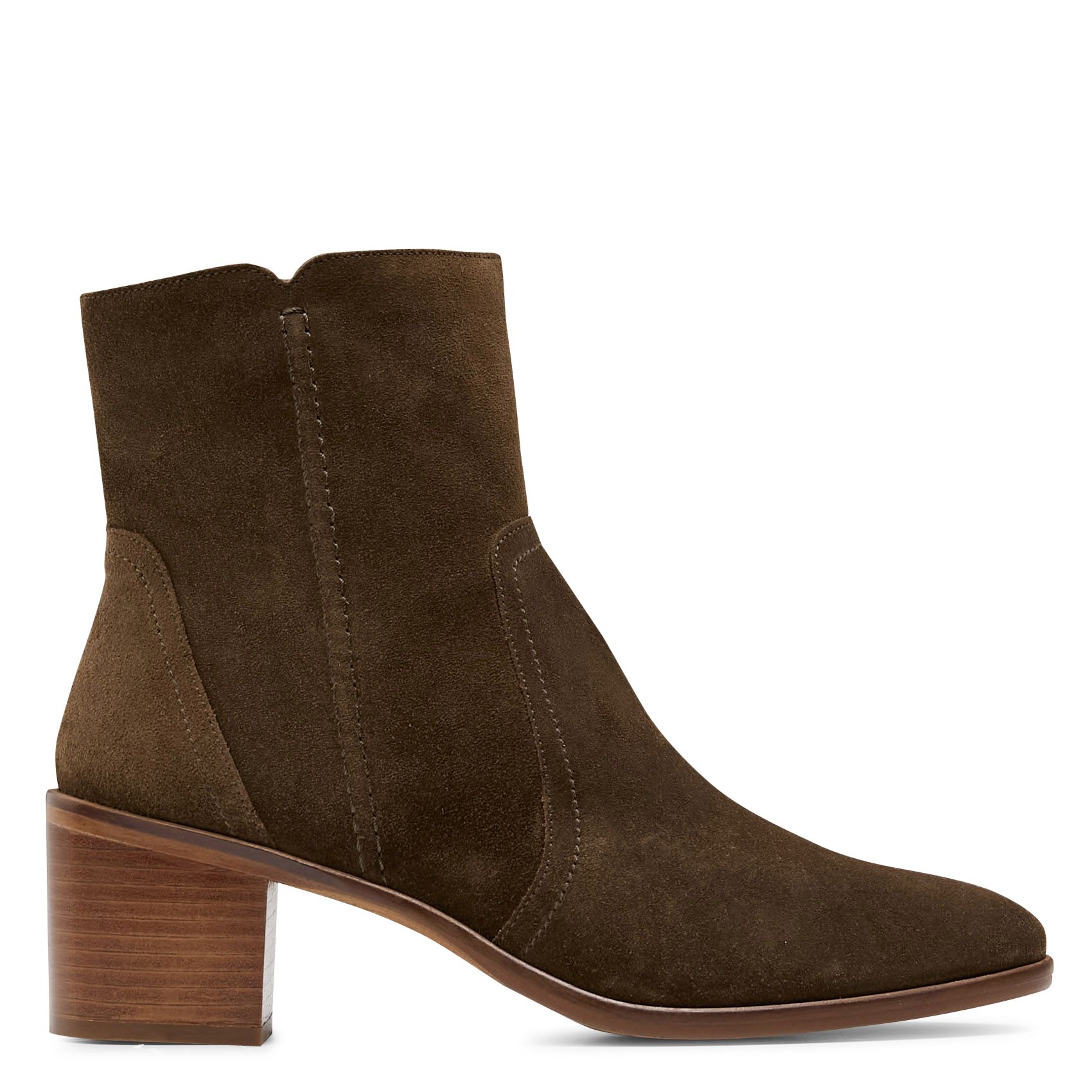 Bottines en cuir velours MELLOW YELLOW Kaki