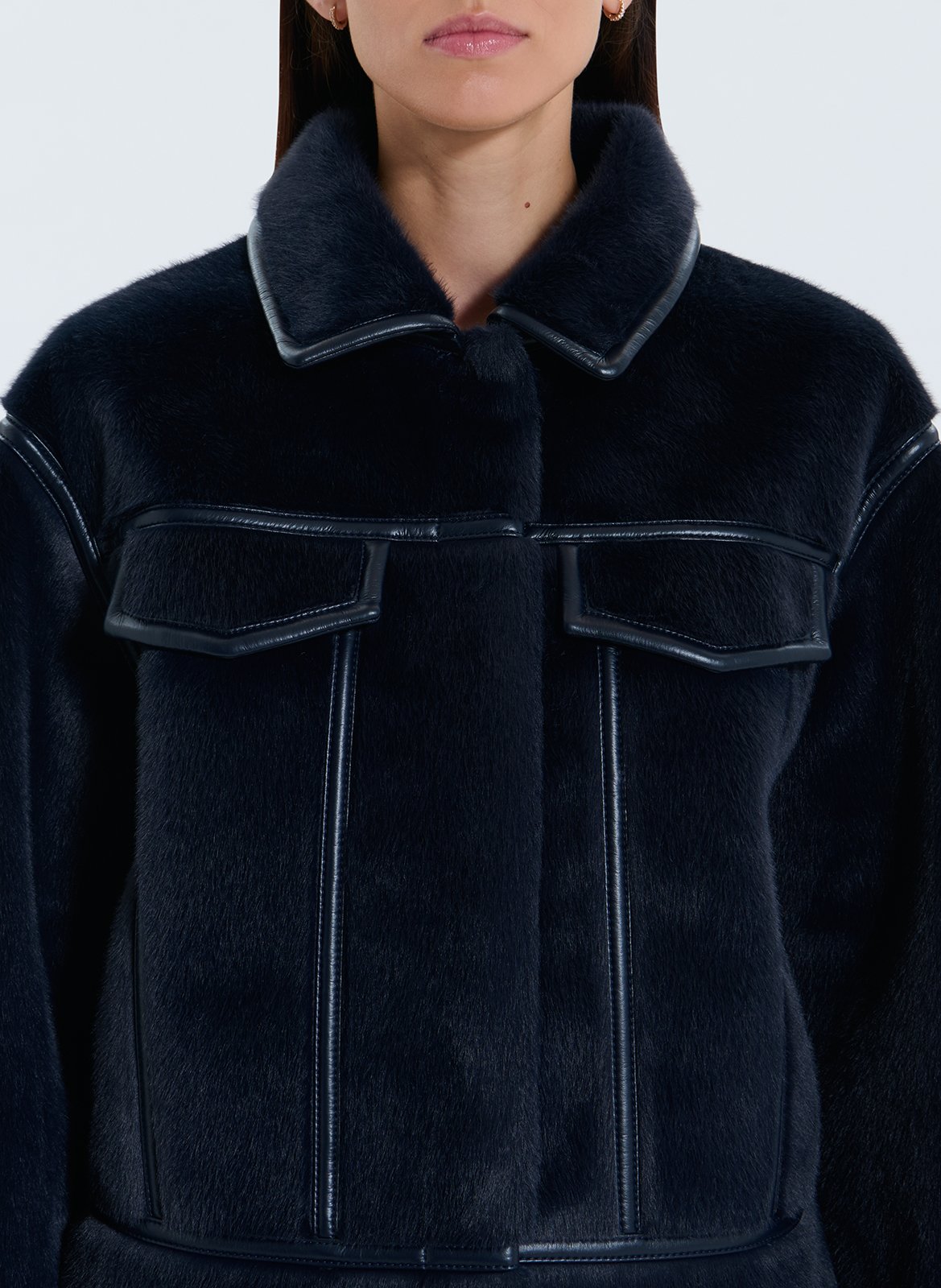 Short reversible oversized jacket ZAPA Blue