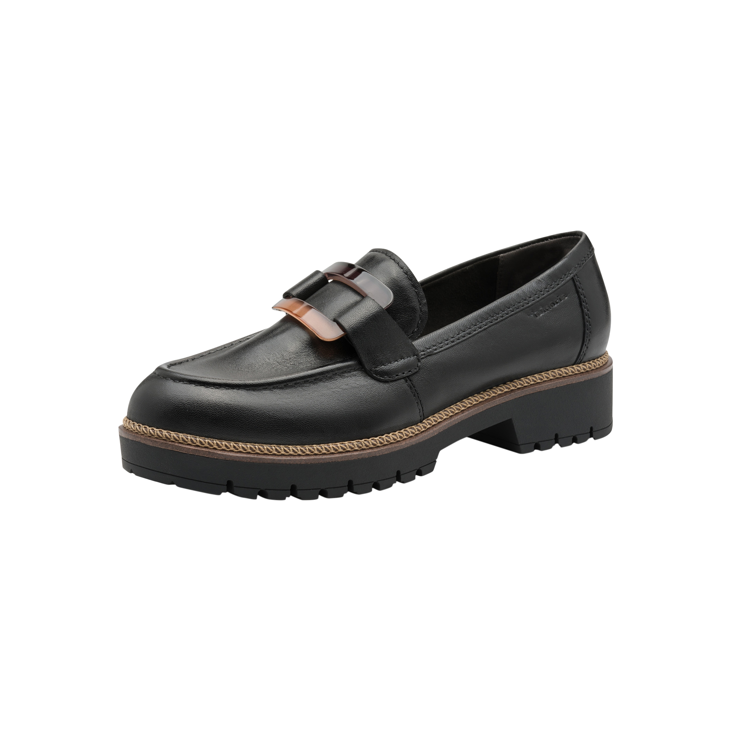 Mocassin cuir TAMARIS Noir