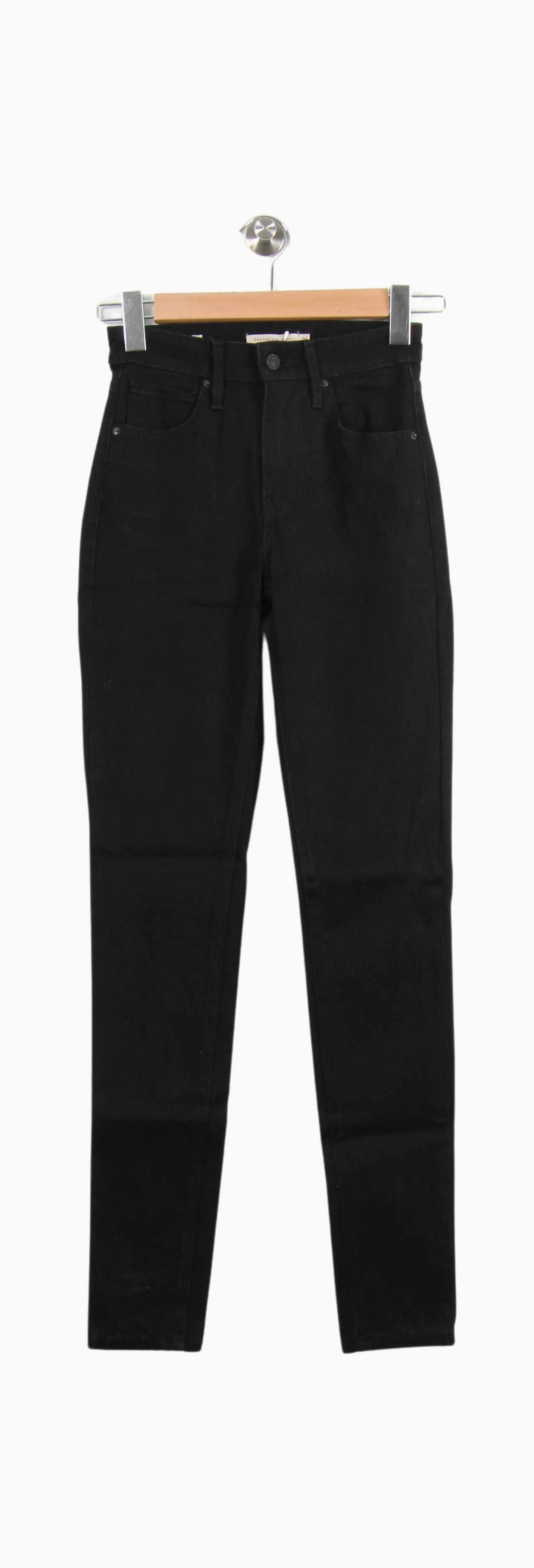 Cropped slim jeans with studs LEVI'S - Seconde main Black