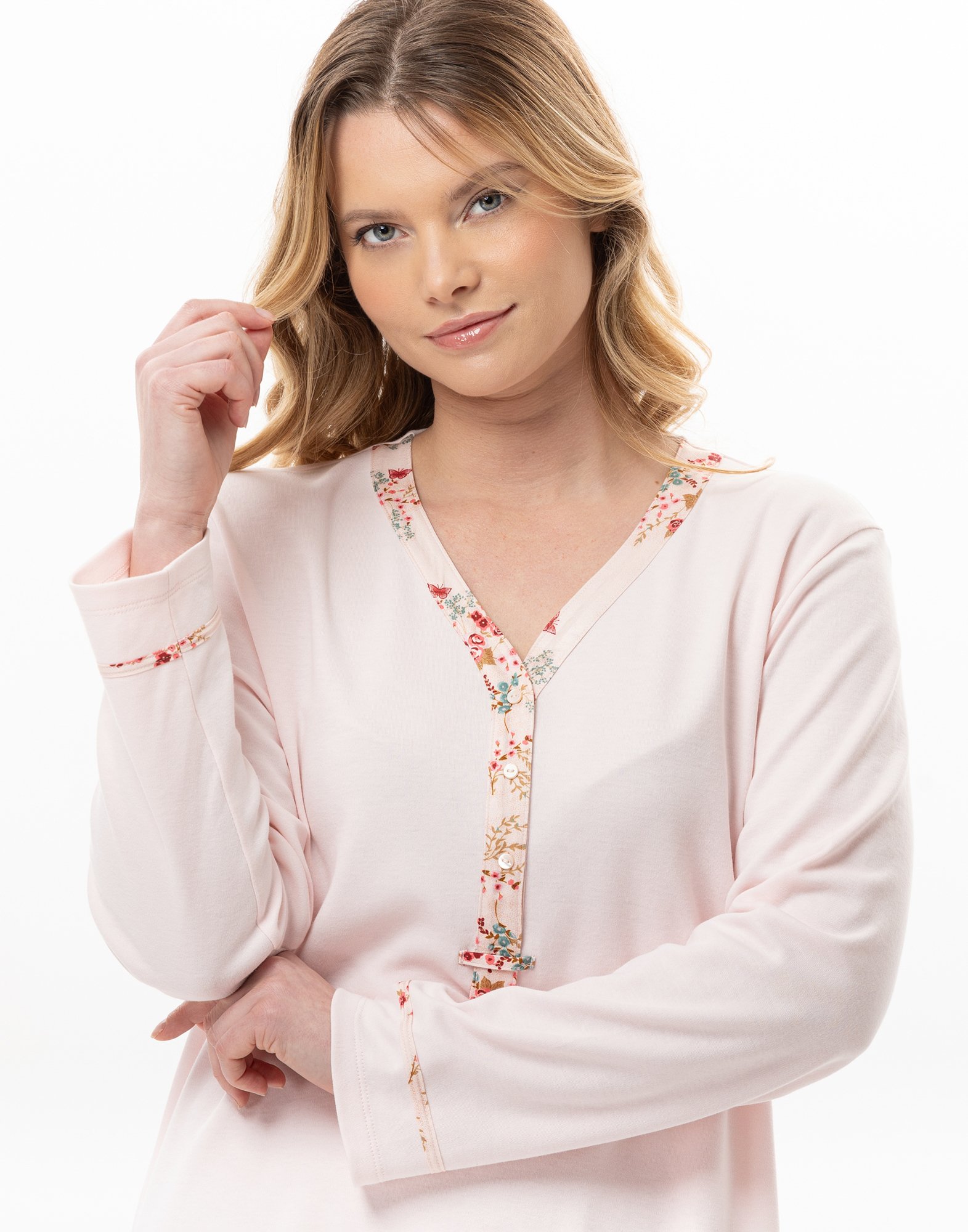 Cotton night shirt LE CHAT Pink