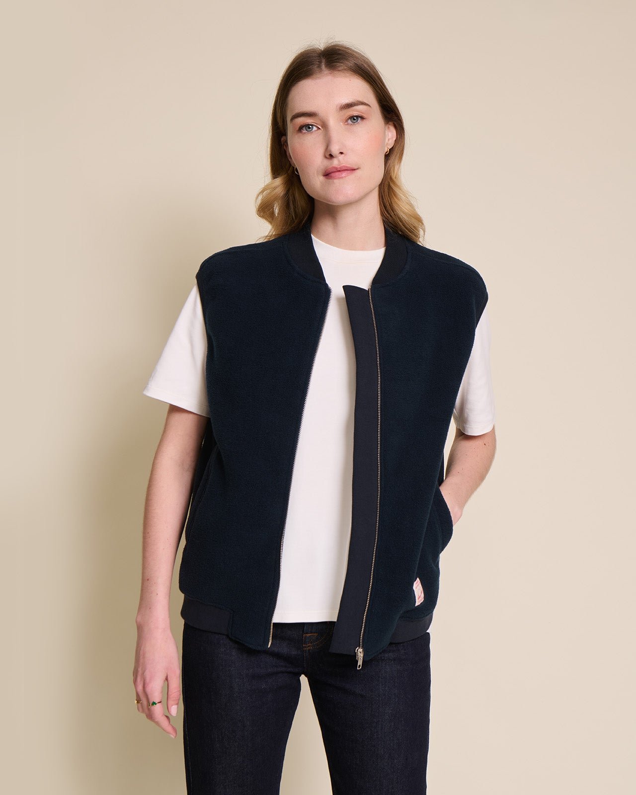 La veste vicente en polaire recyclée EMOI EMOI Bleu