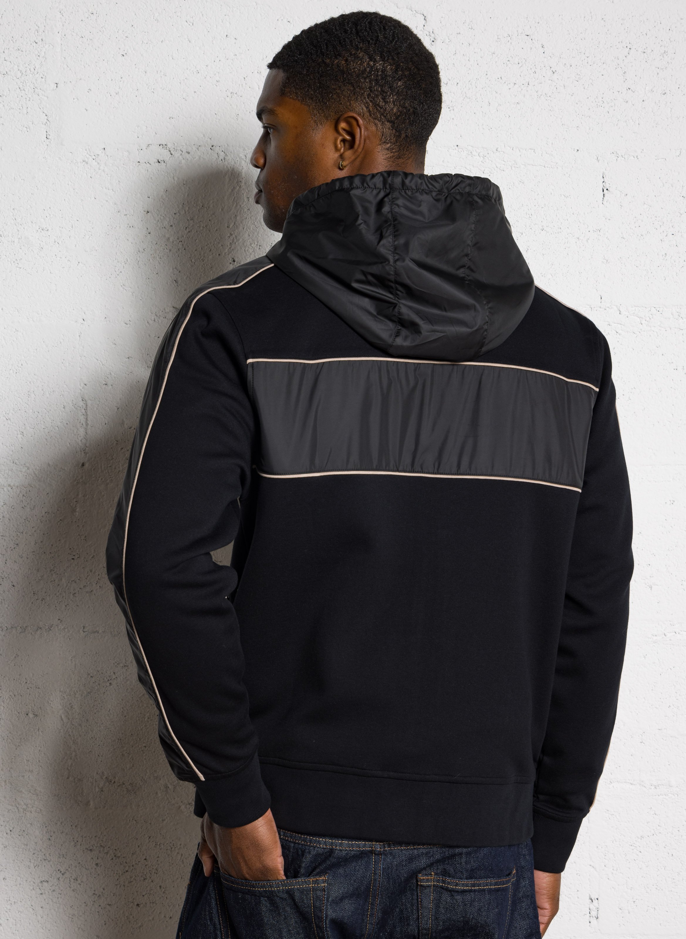 Sweat zippé à capuche EDEN PARK Noir