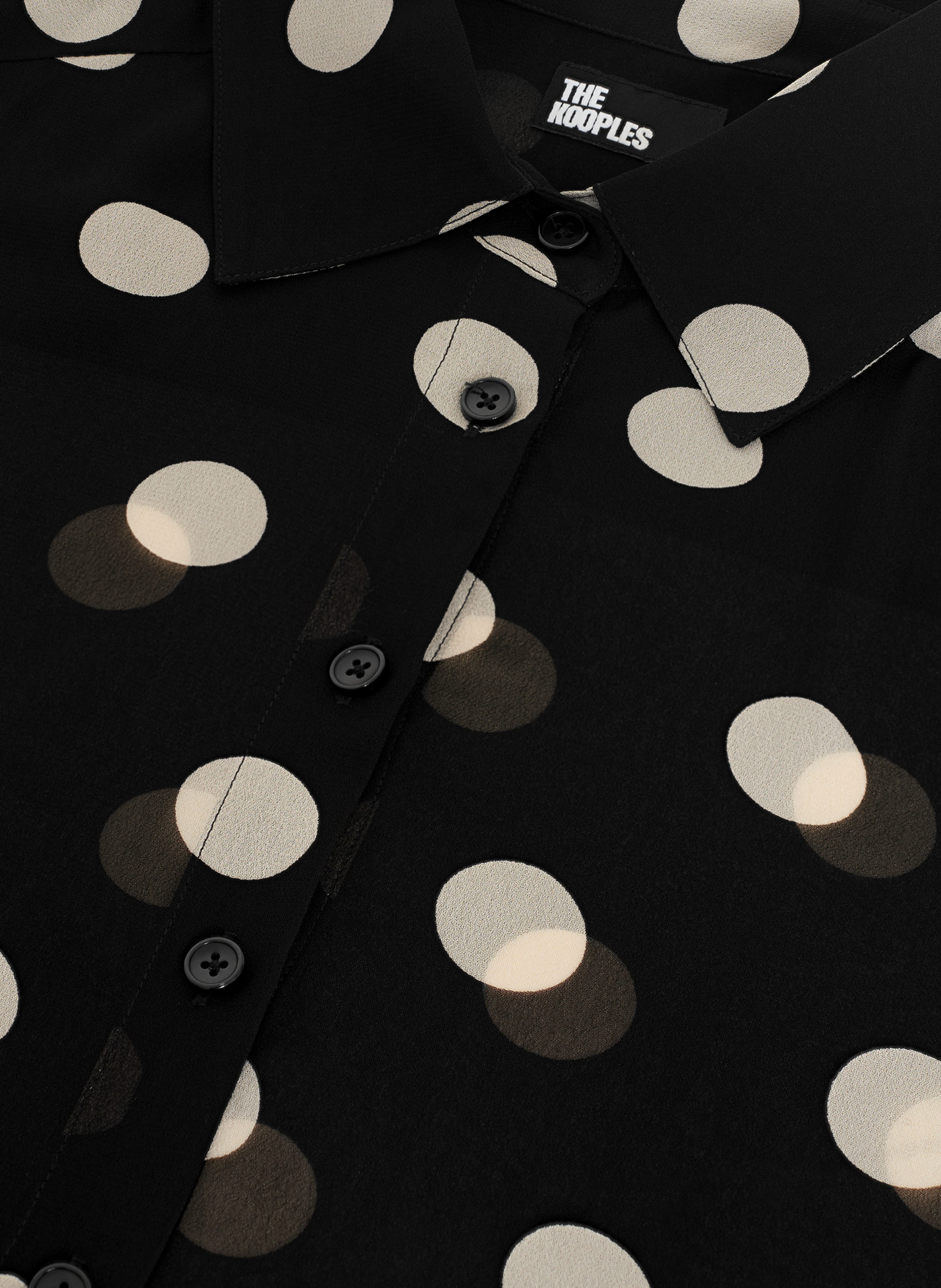 Polka dot shirt THE KOOPLES Black