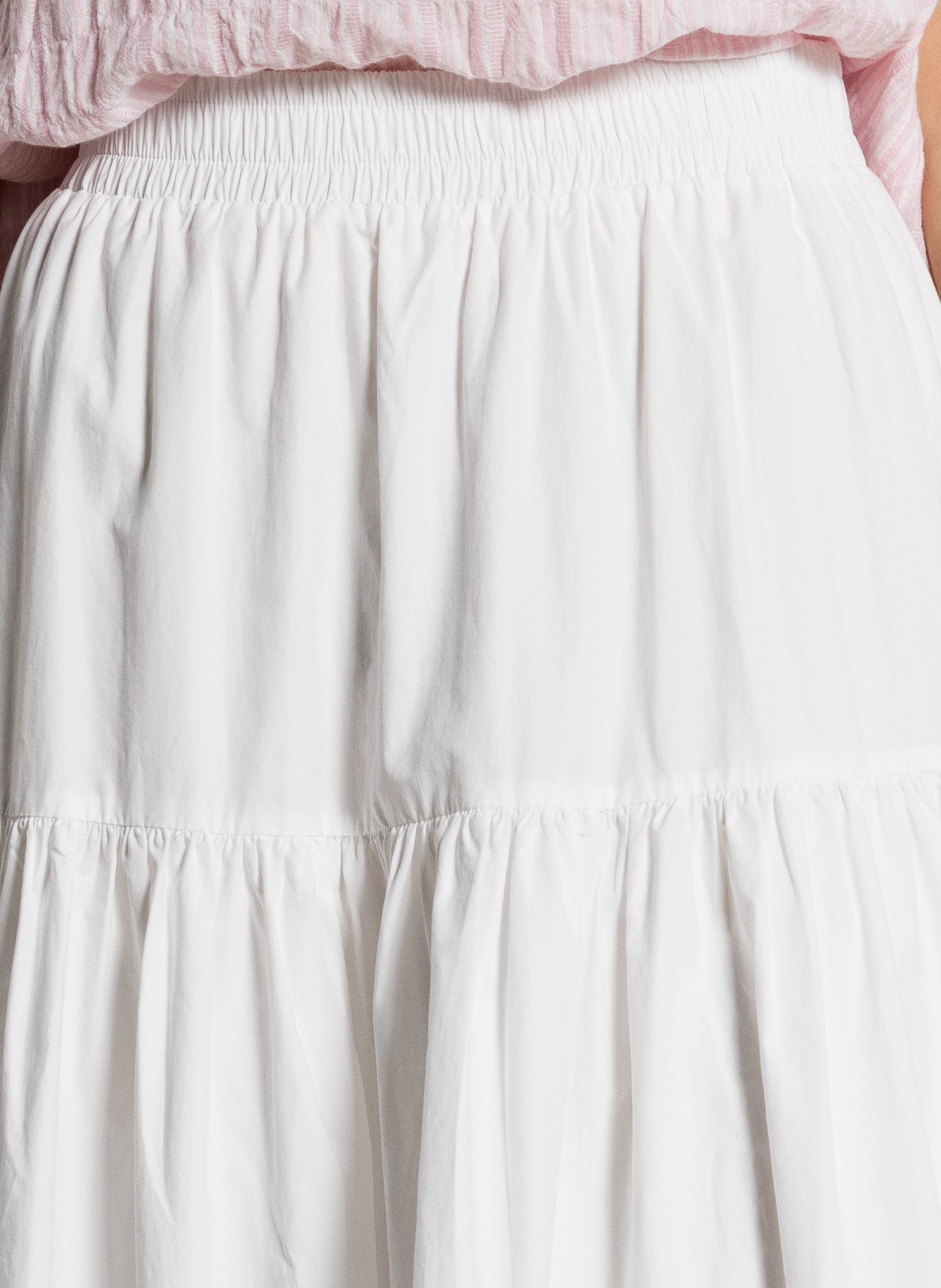 Flared cotton midi skirt JC SOPHIE White