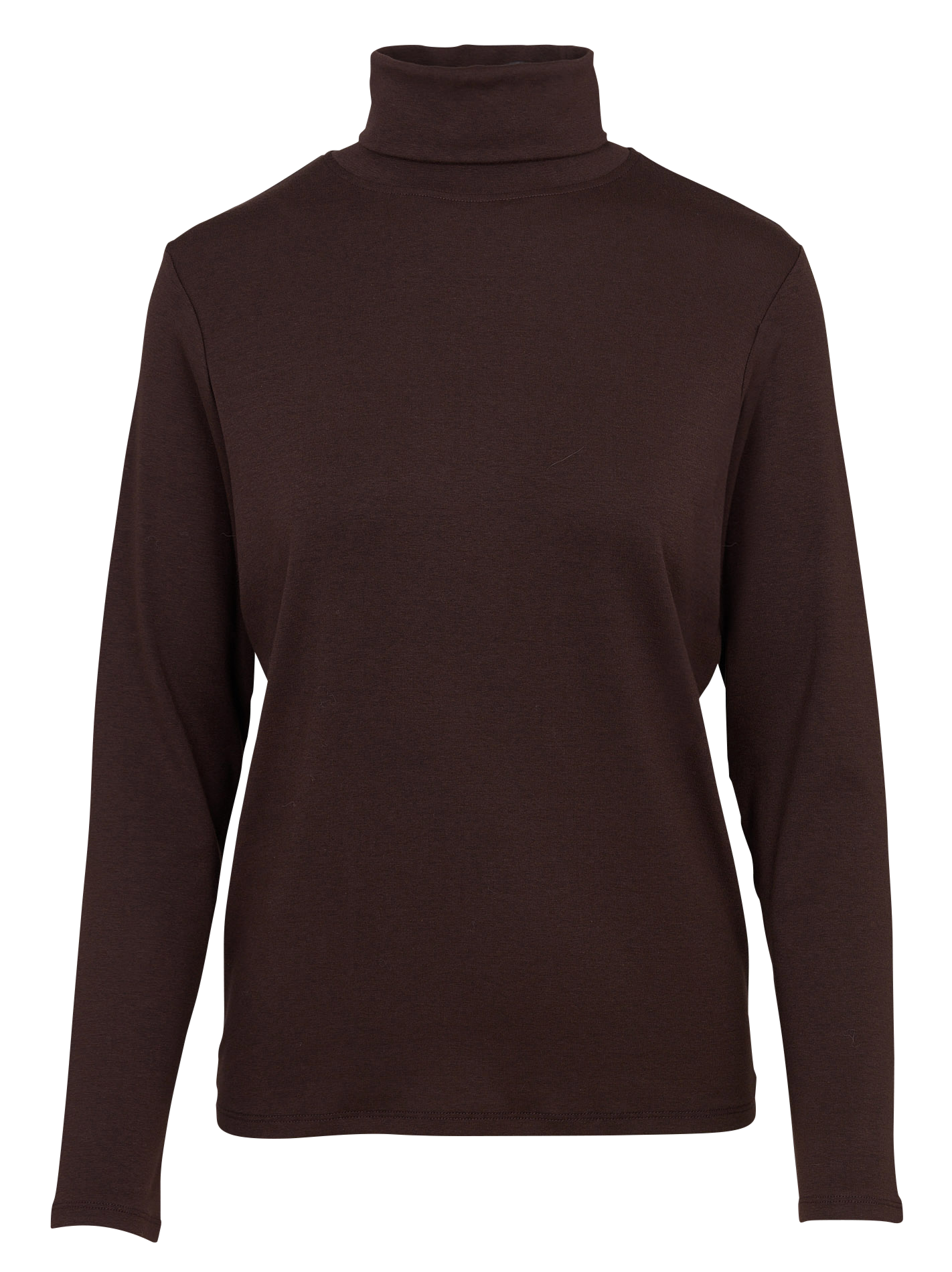 Tee-shirt droit col roulé FERGUIE Marron fonce