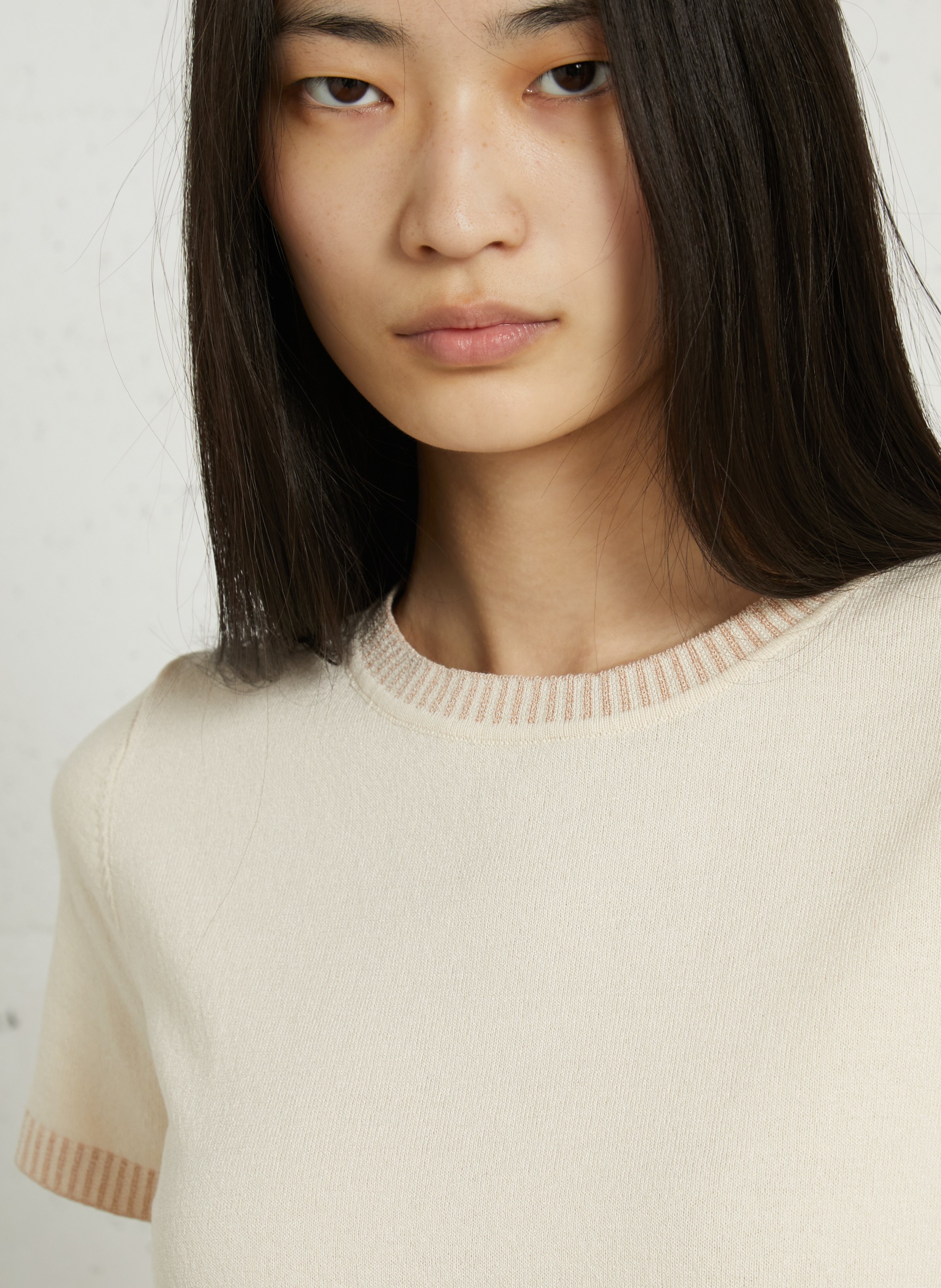 Pull droit col rond LA PETITE ETOILE Blanc