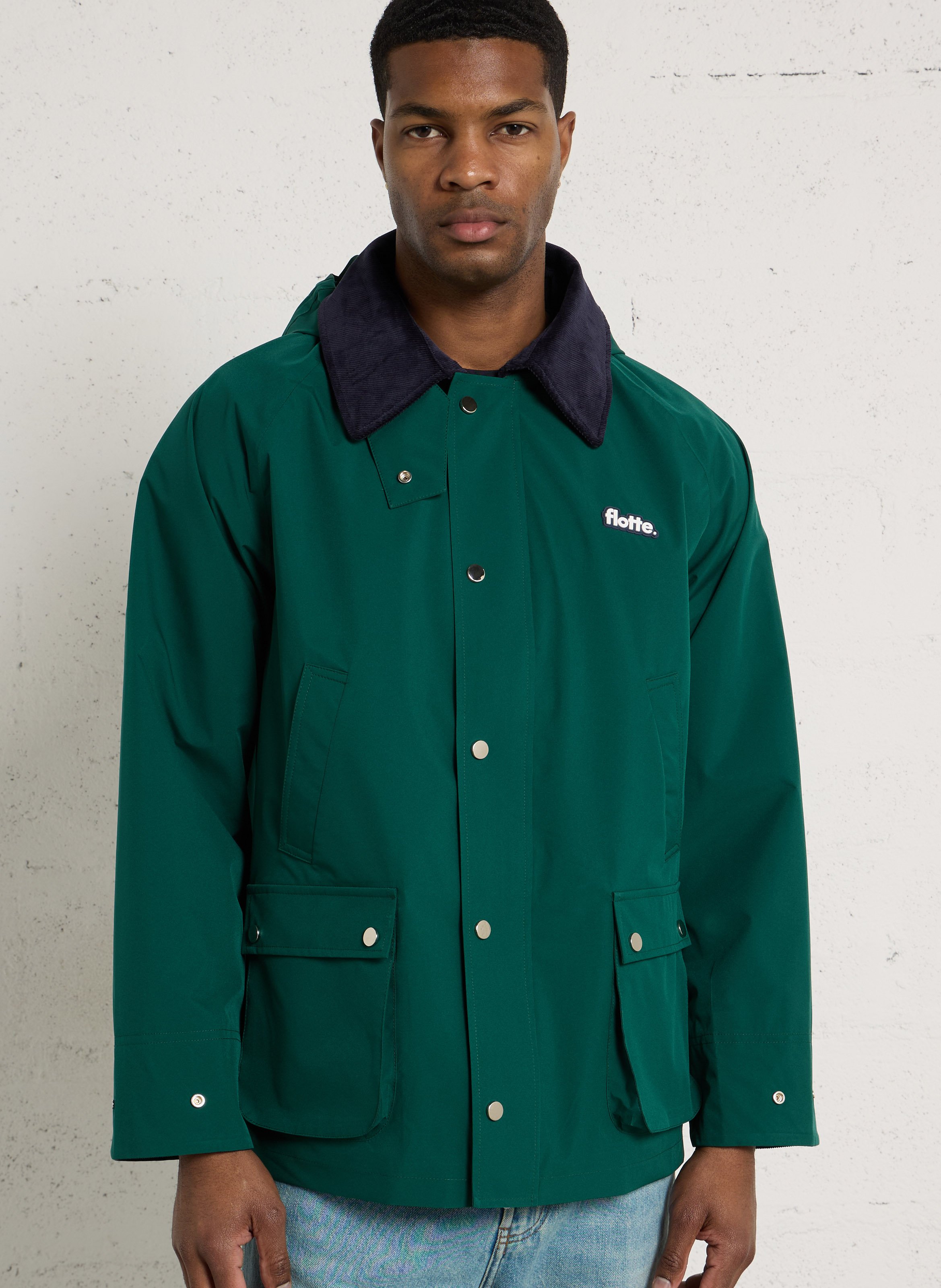 Blouson mit klassischem Kragen FLOTTE Grun