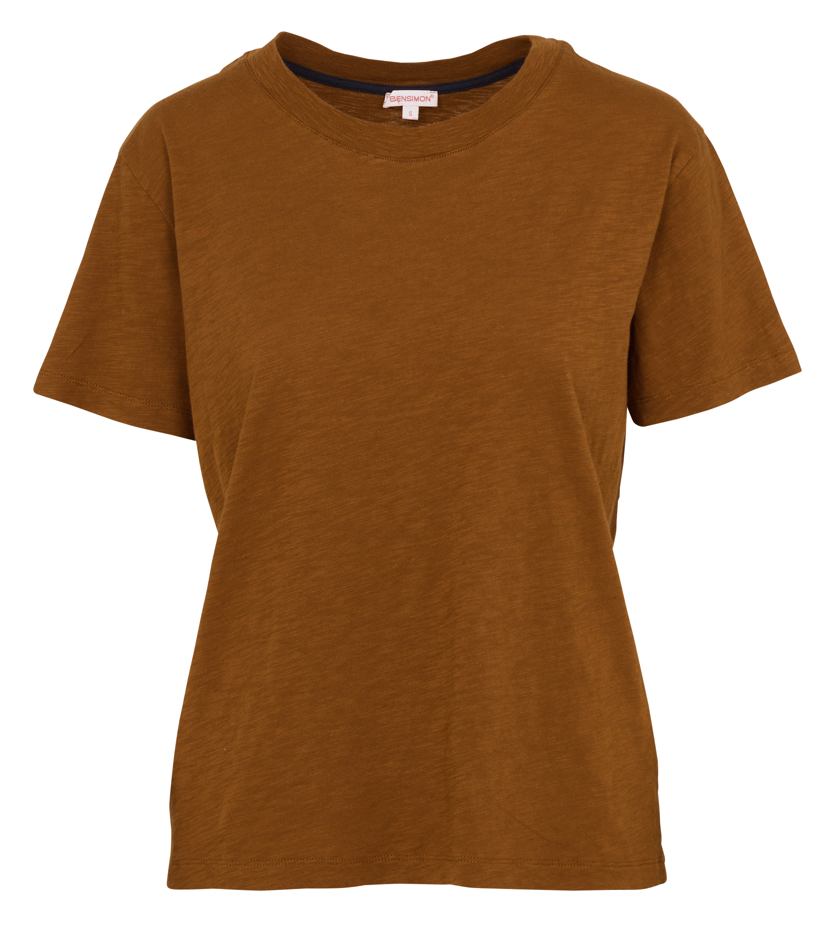 Baumwoll-Pullover mit Rundhalsausschnitt BENSIMON Braun