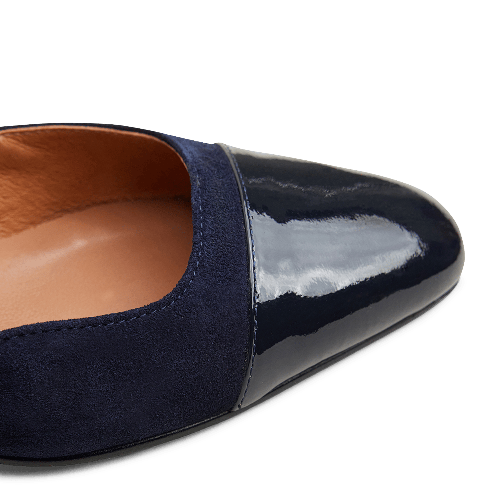 Slingbacks aus zweifarbigem Leder JONAK Blau