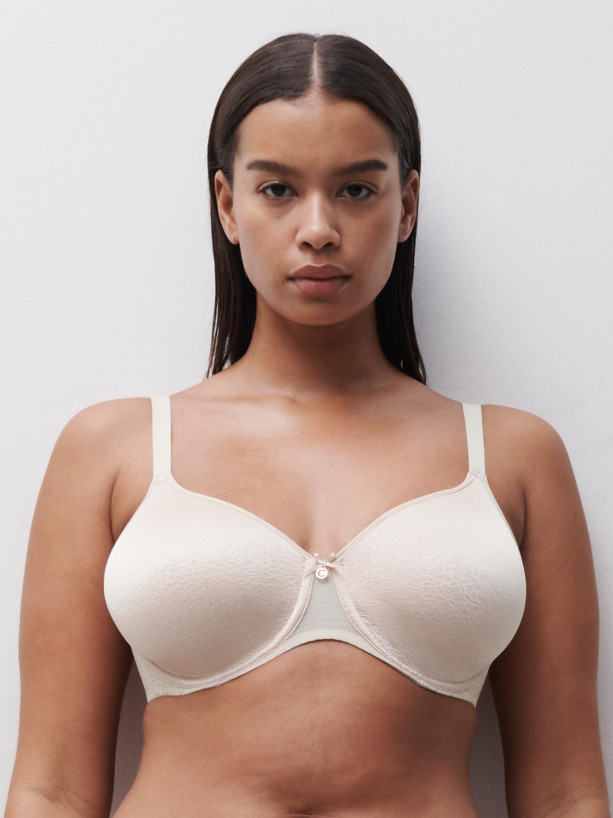 Lace spacer full cup bra CHANTELLE Beige