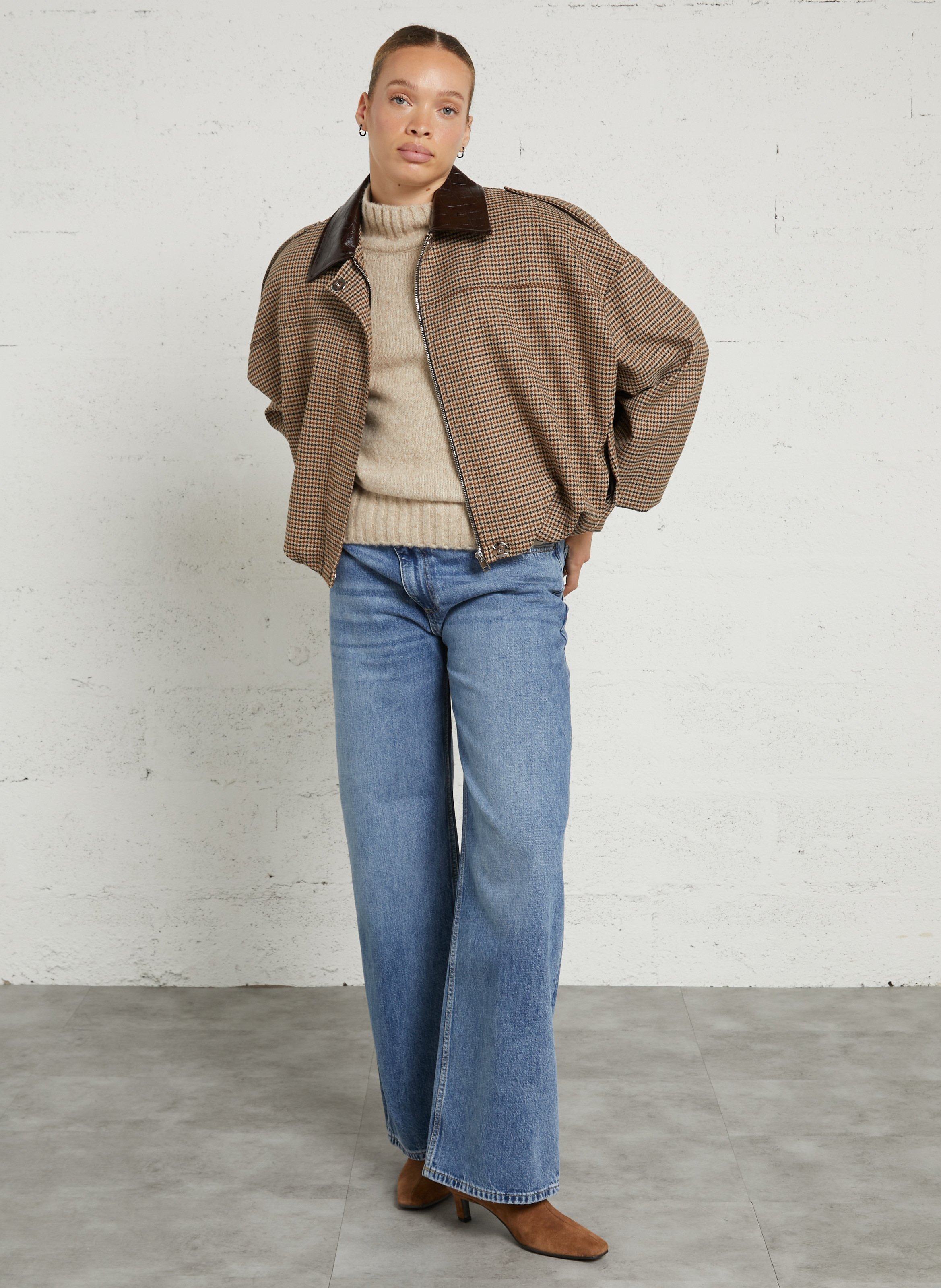 Blouson mit klassischem Kragen IMPERIAL Beige