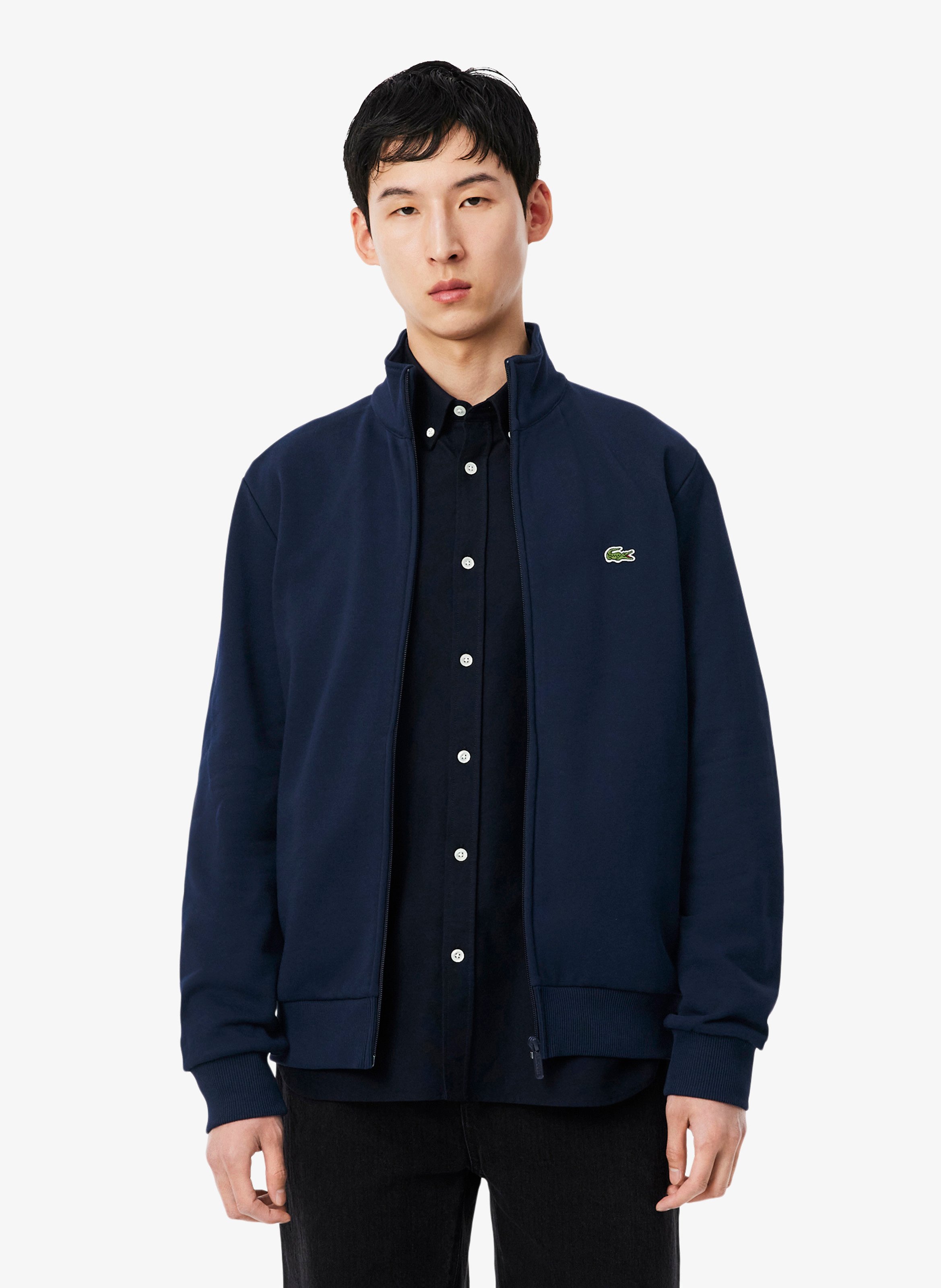 Sweatshirt aus Baumwoll-Mix mit Reißverschluss LACOSTE Blau