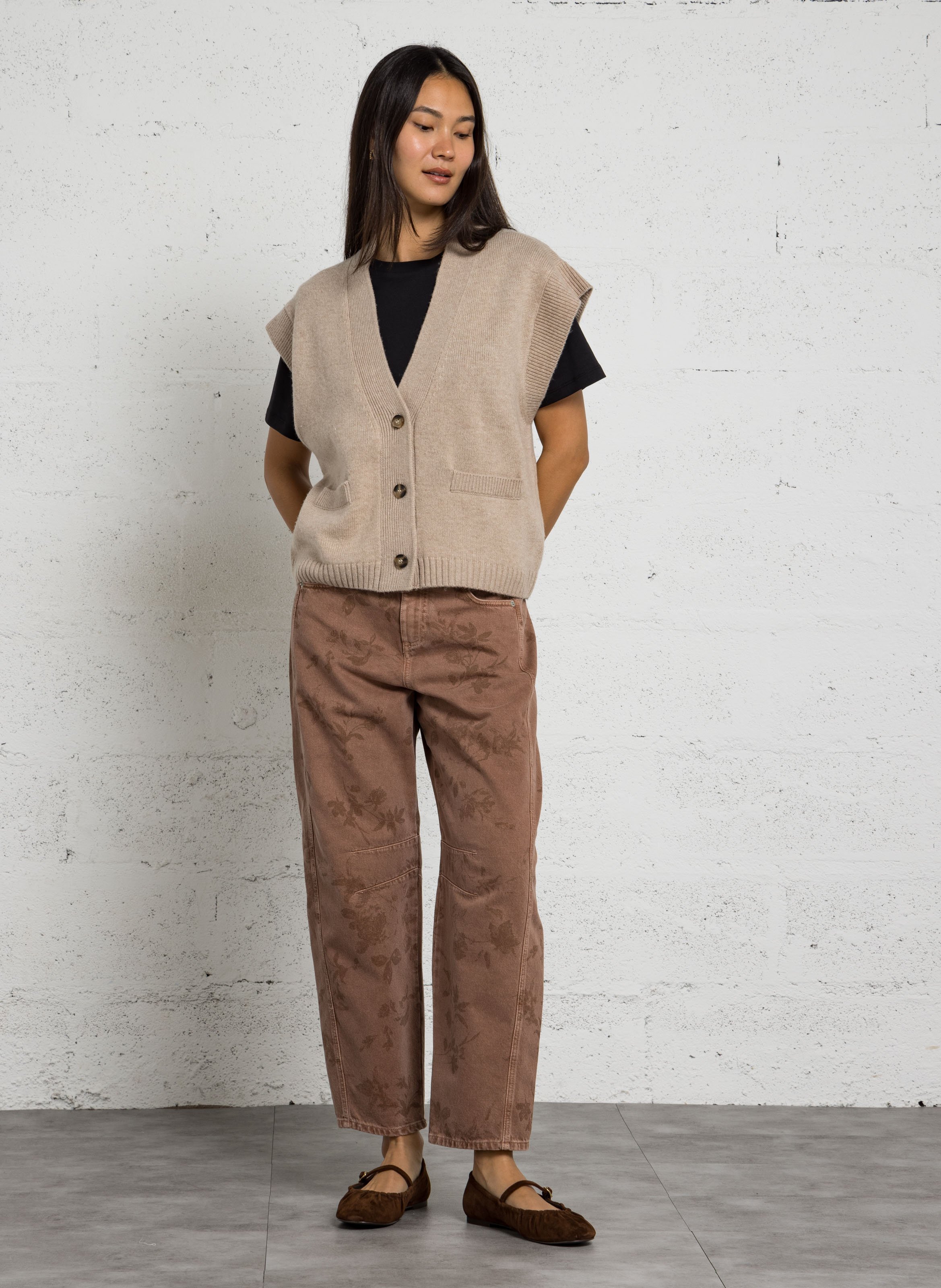 Fleecejacke IKKS Beige