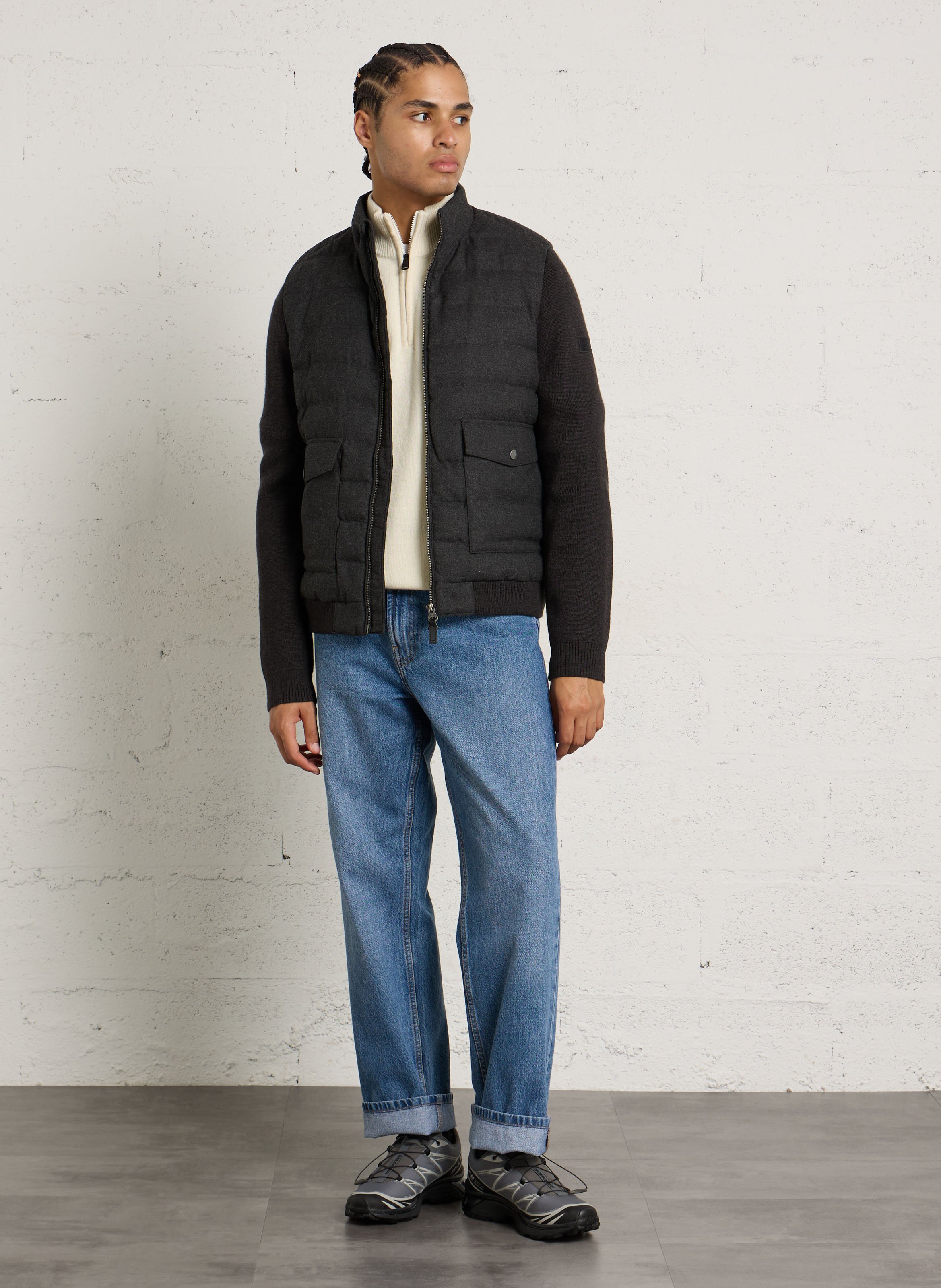 Veste droite col montant GANT Noir