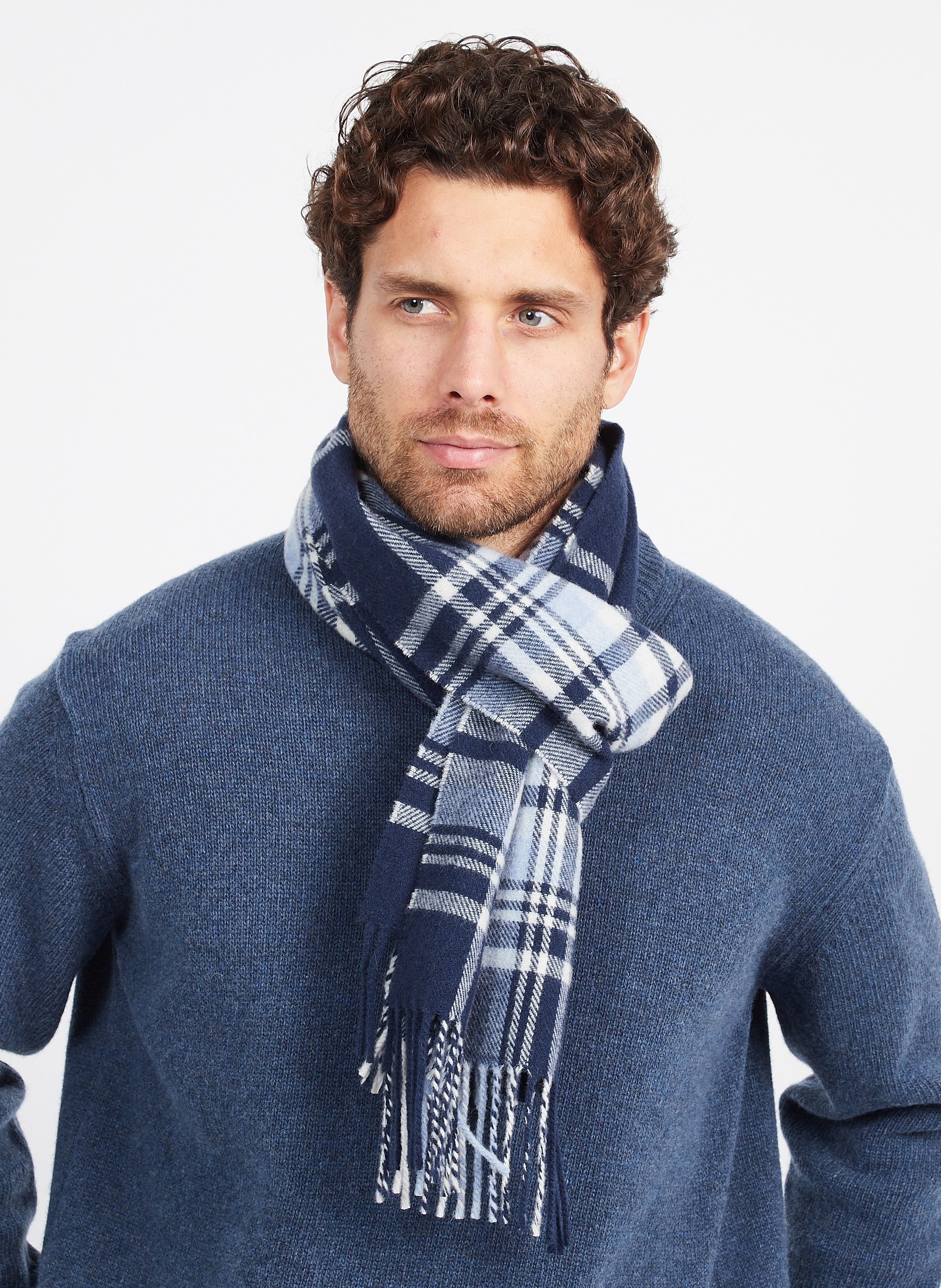 Écharpe à carreaux Tweed Woolrich pour homme en coloris Marron Homme Accessoires Écharpes et foulards 