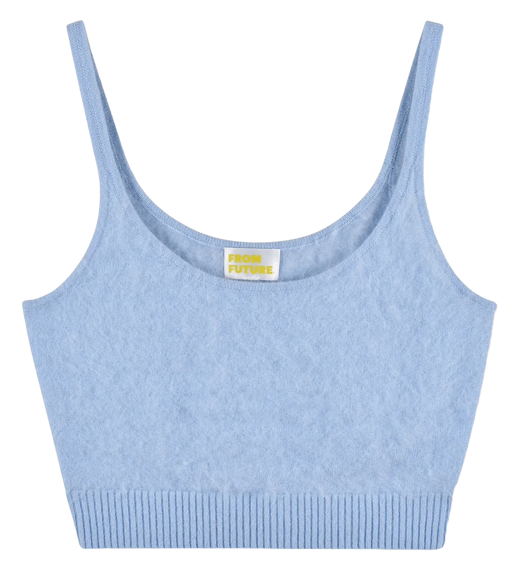 Sleeveless cashmere top FROM FUTURE Blue