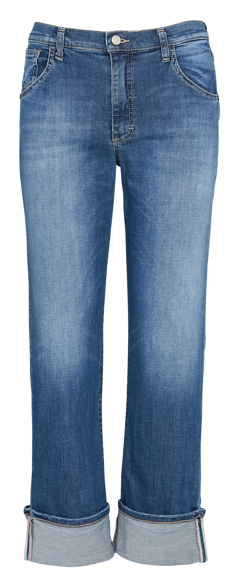 Jean droit en coton PLEASE Bleu