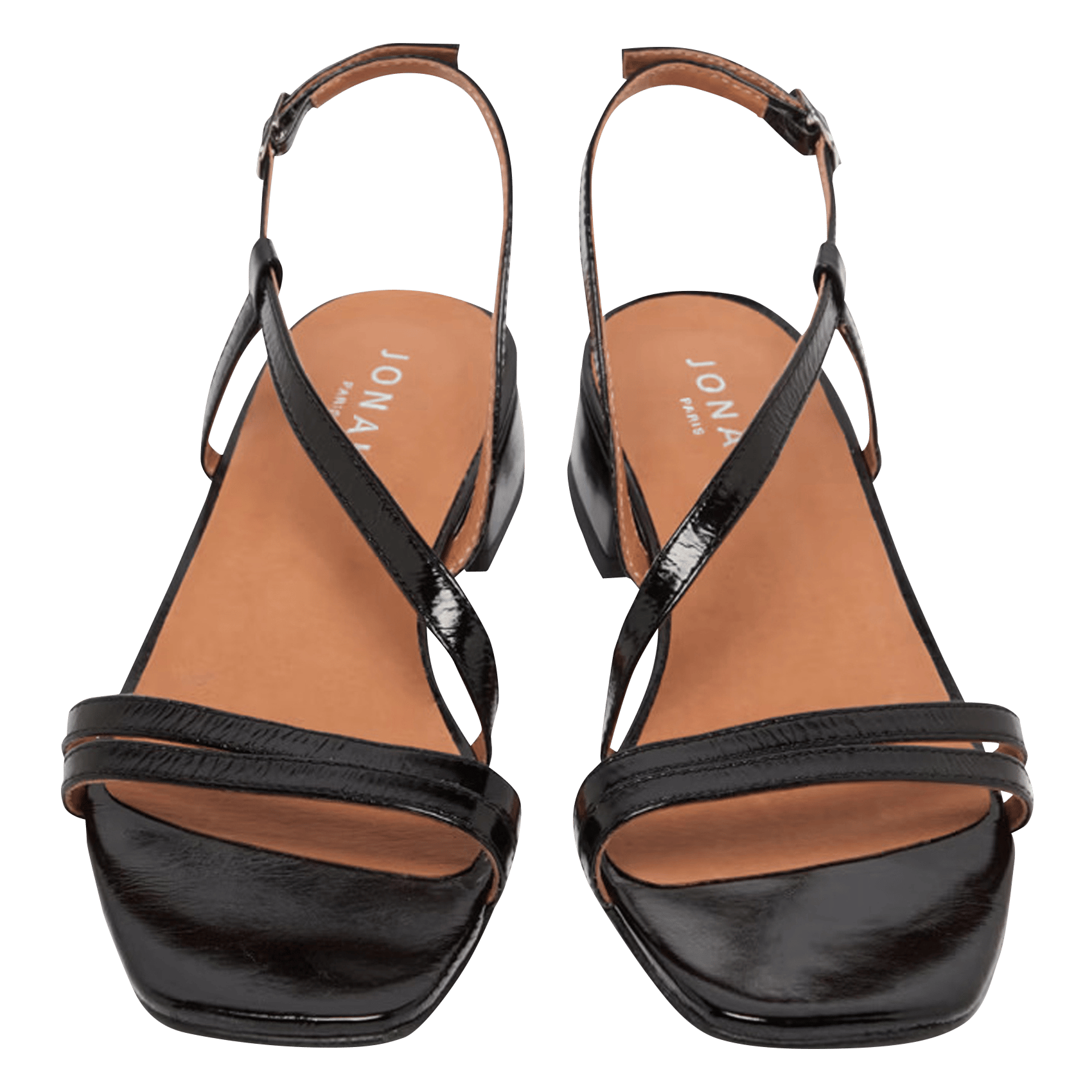 Sandales à talons en cuir JONAK Noir
