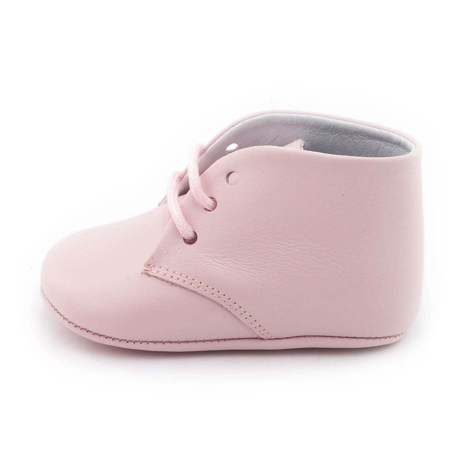 Soft leather baby booties Boni & Sidonie Pink