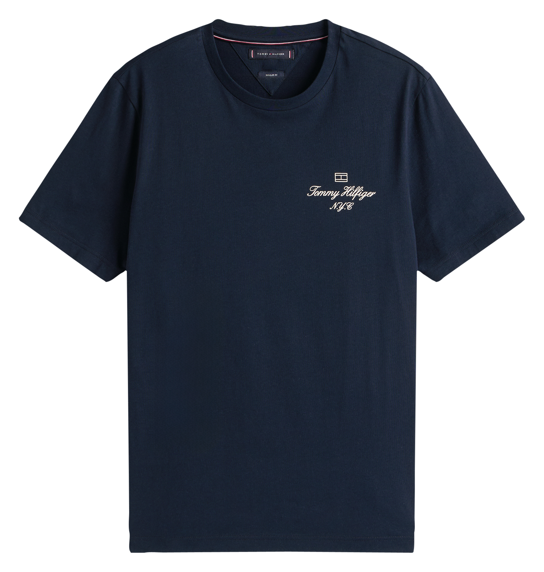 Straight cotton T-shirt TOMMY HILFIGER Blue