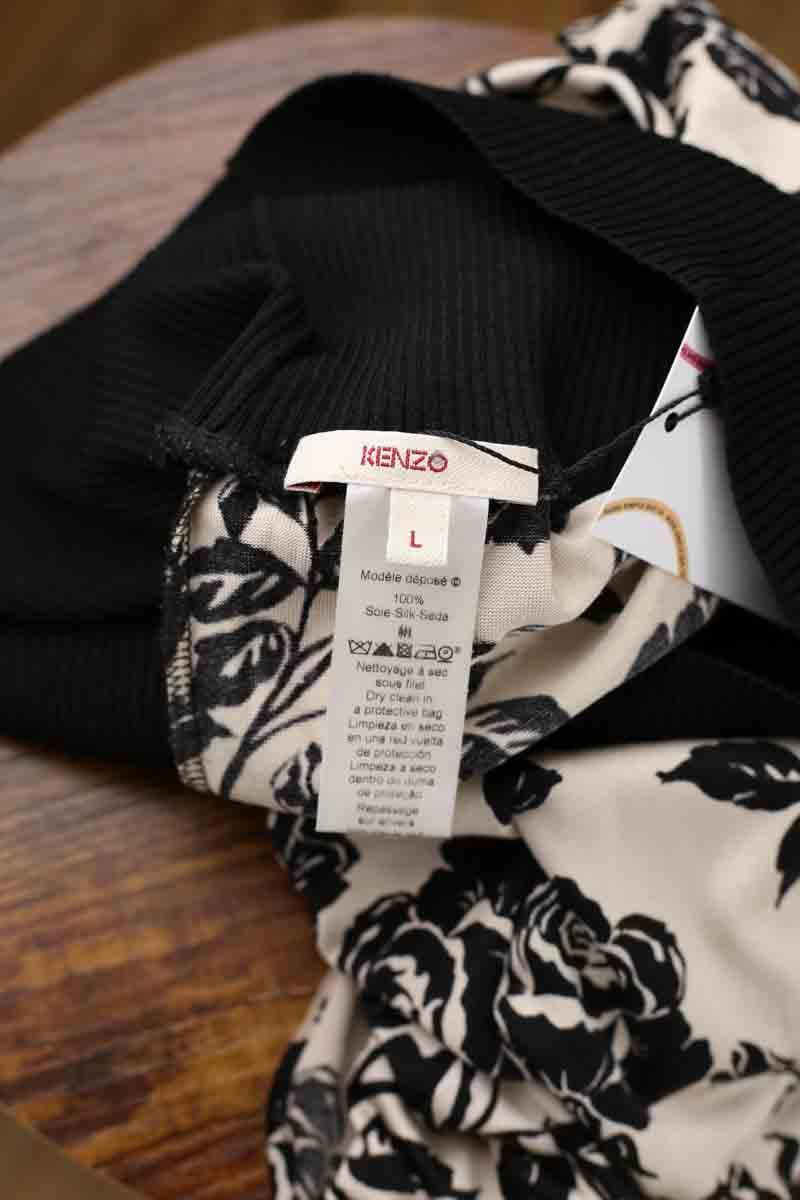 Silk skirt KENZO - SECONDE MAIN Black