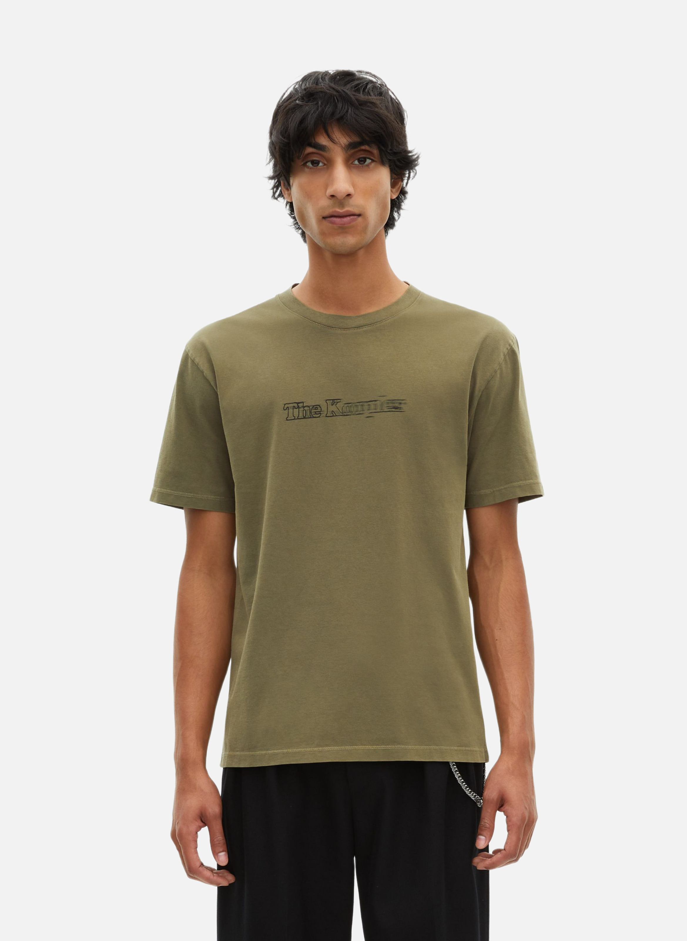 T-shirt with vintage logo effect THE KOOPLES Green