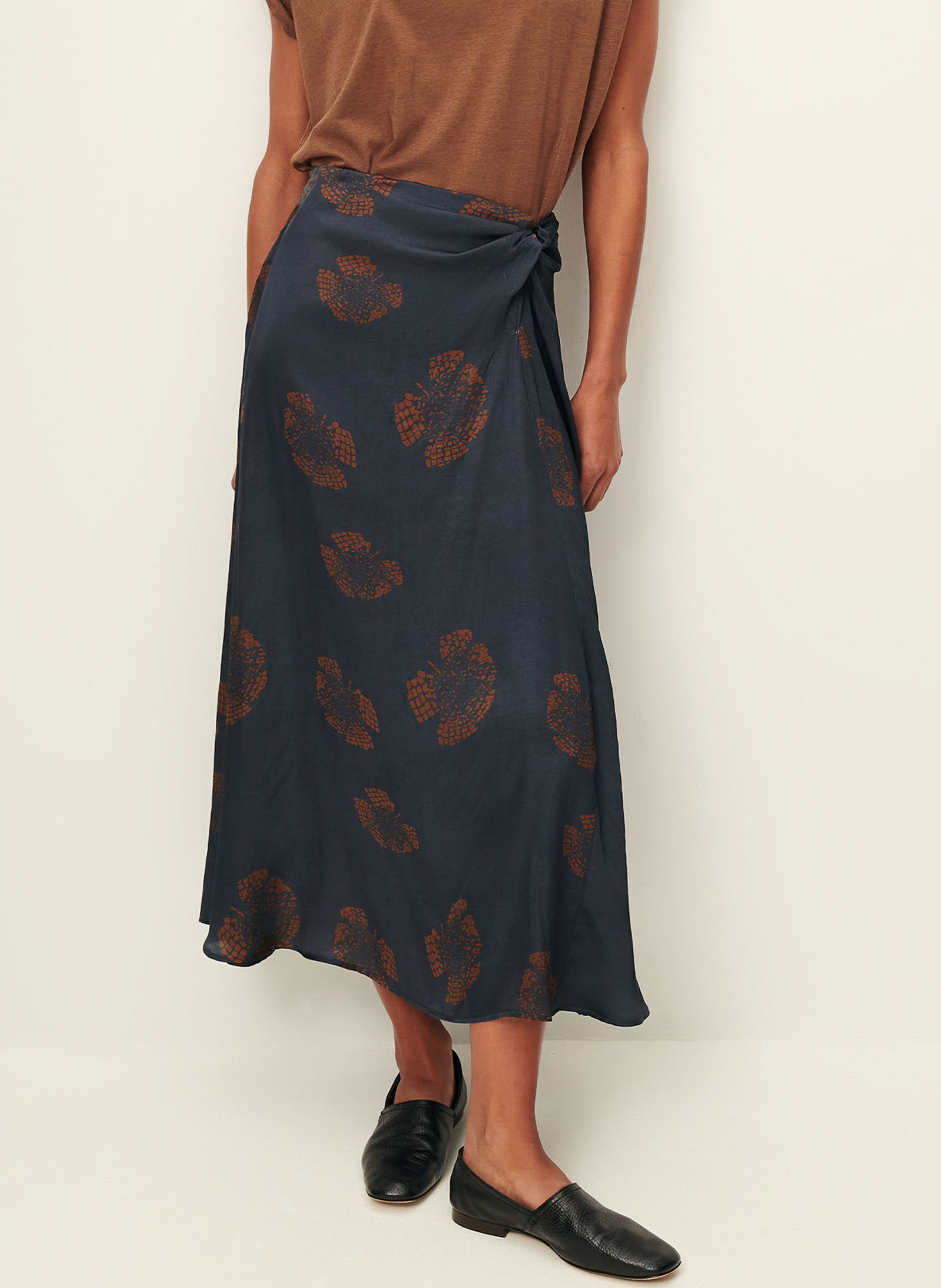 Jupe longue droite imprimée SESSUN Multicolore