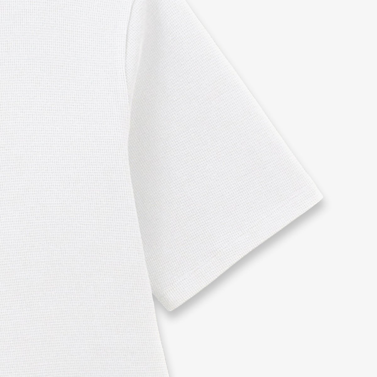 Short-sleeved waffle fabric T-shirt SERGE BLANCO White