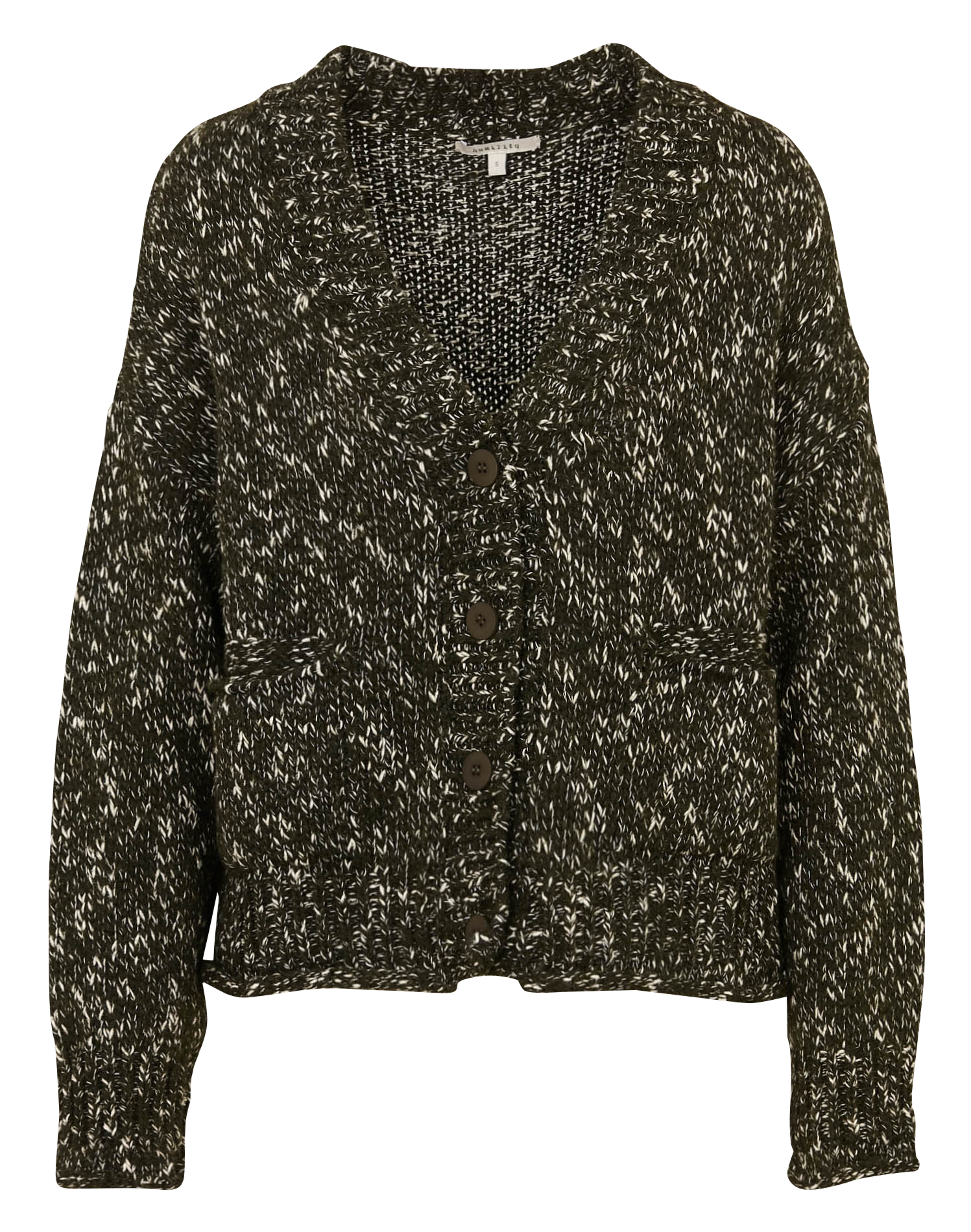 Gilet col v  HUMILITY Vert