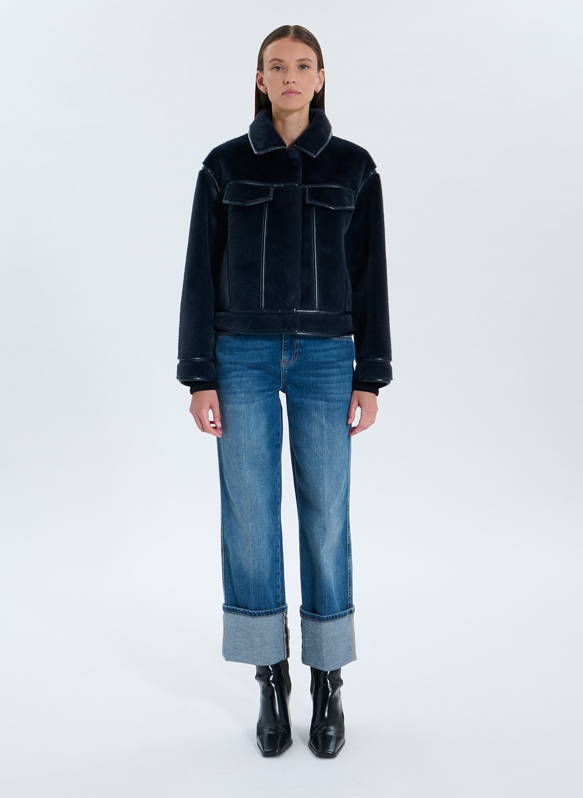 Short reversible oversized jacket ZAPA