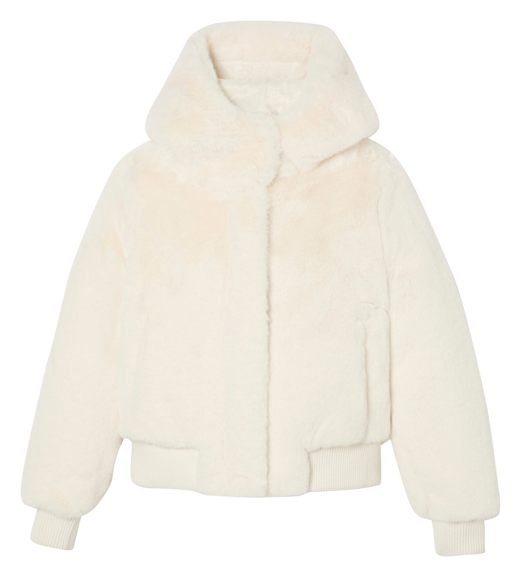 Oversize jacket with hood ZAPA White