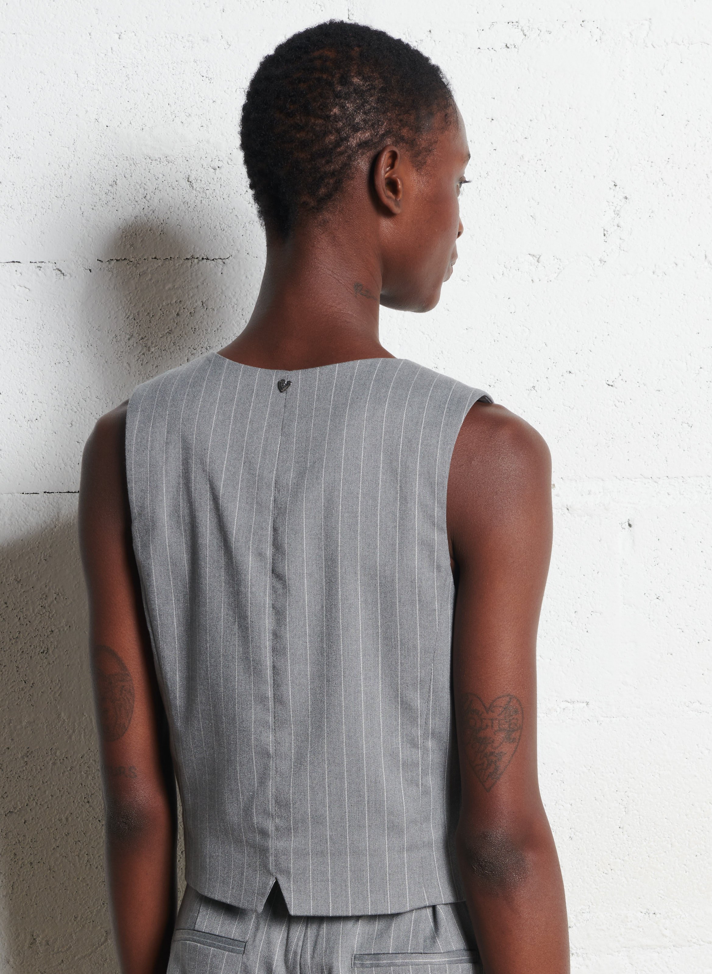 Blazer met V-hals FABIENNE CHAPOT Wit