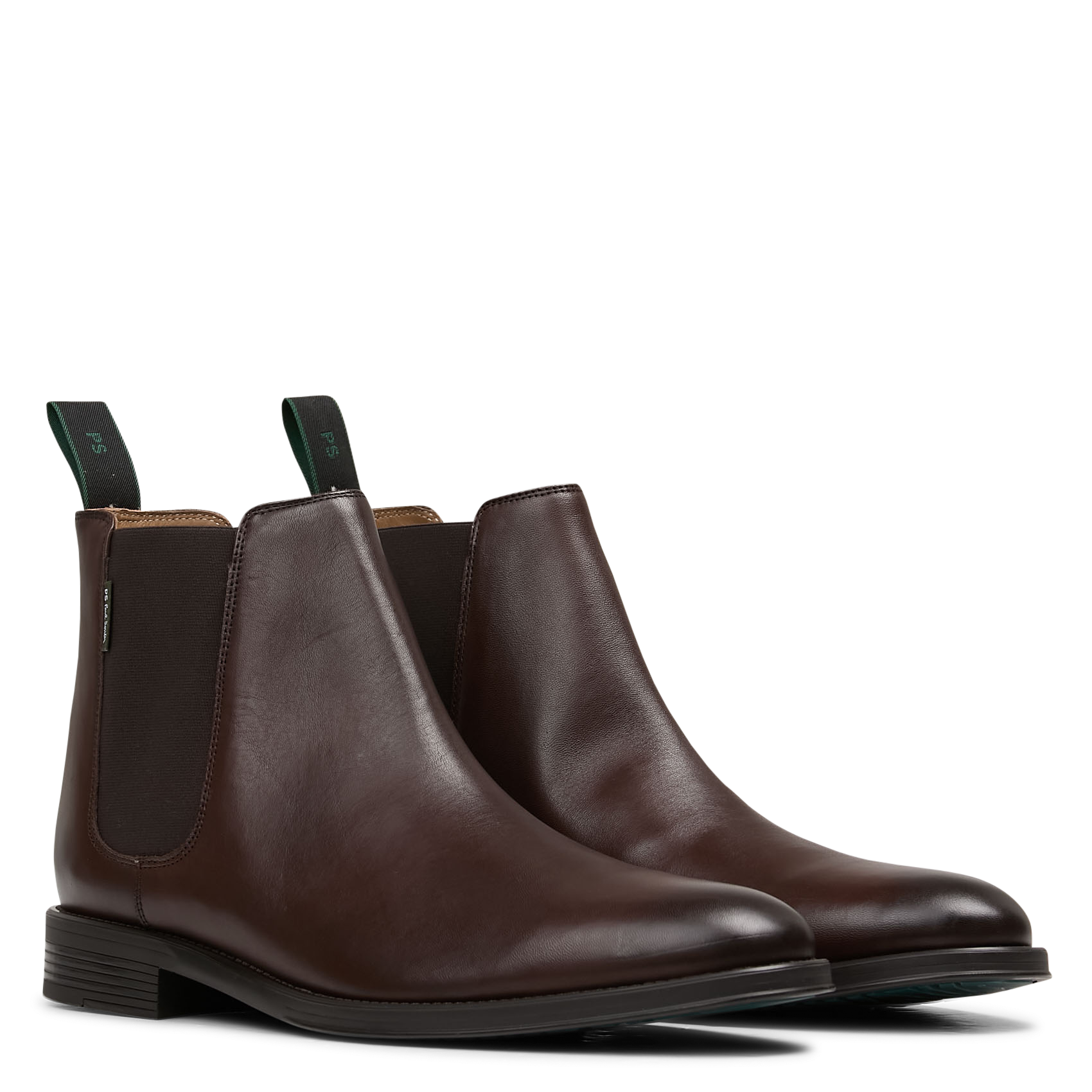 Mixed leather mid-calf boots PAUL SMITH Brown